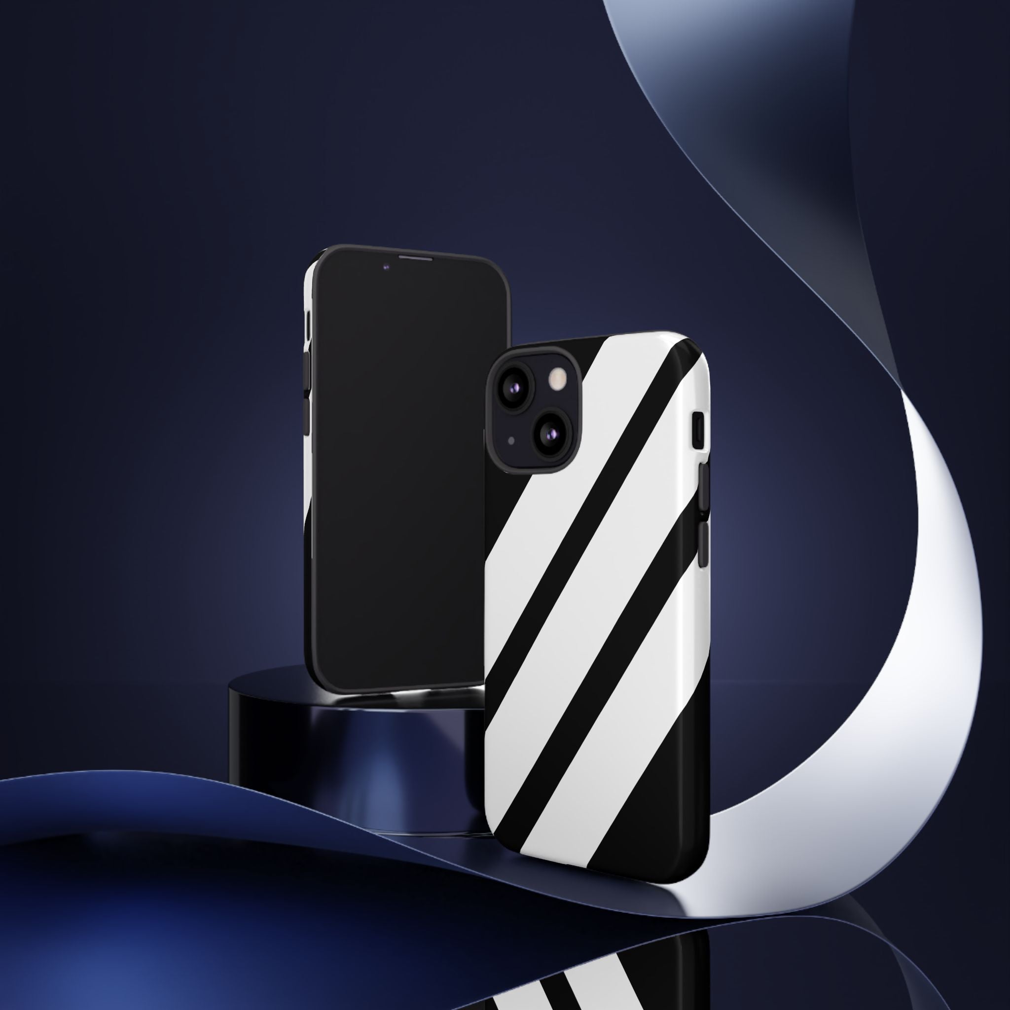 Monochrome Diagonal Symmetry - iPhone Case
