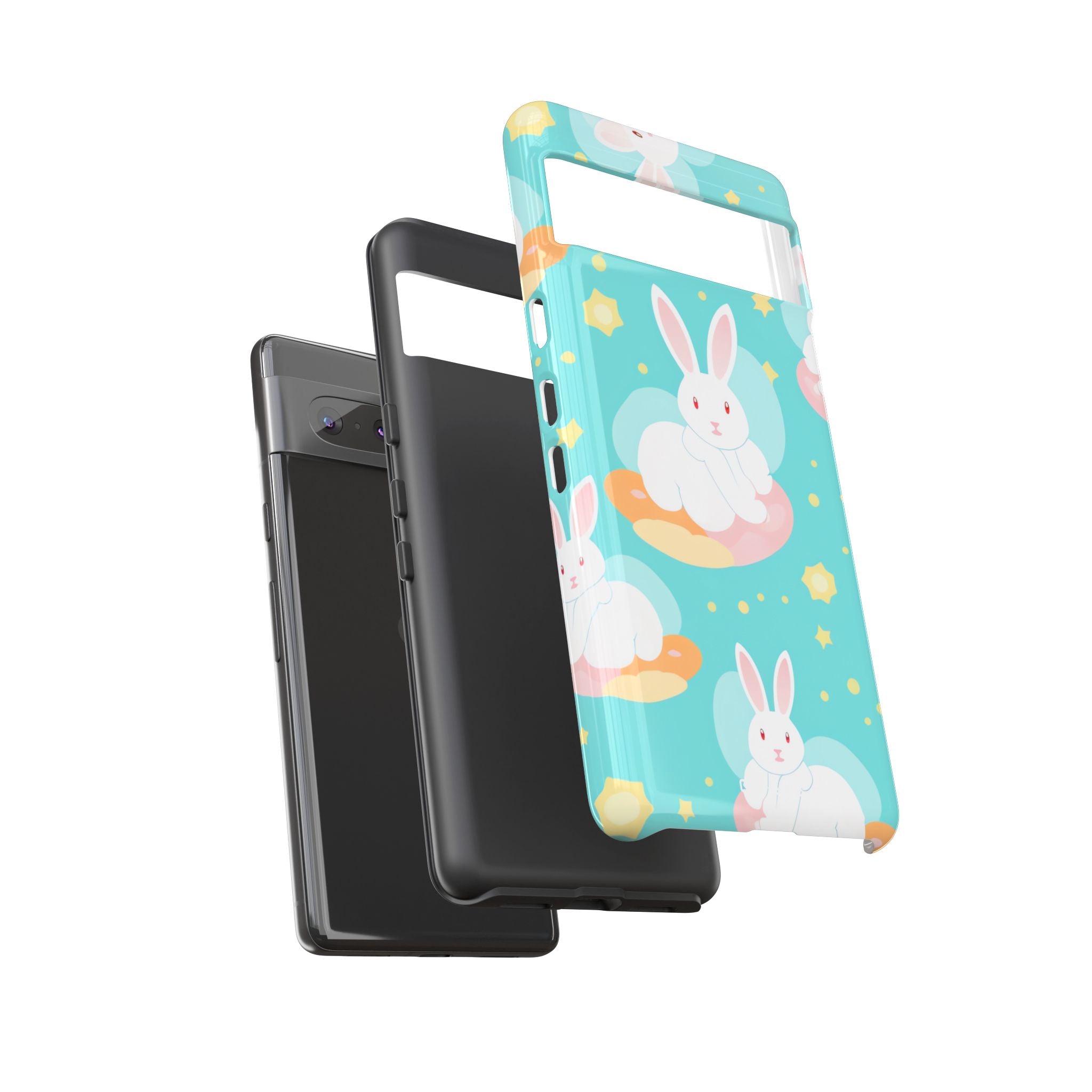 Bunnies Float Dreamily - Google Pixel Case