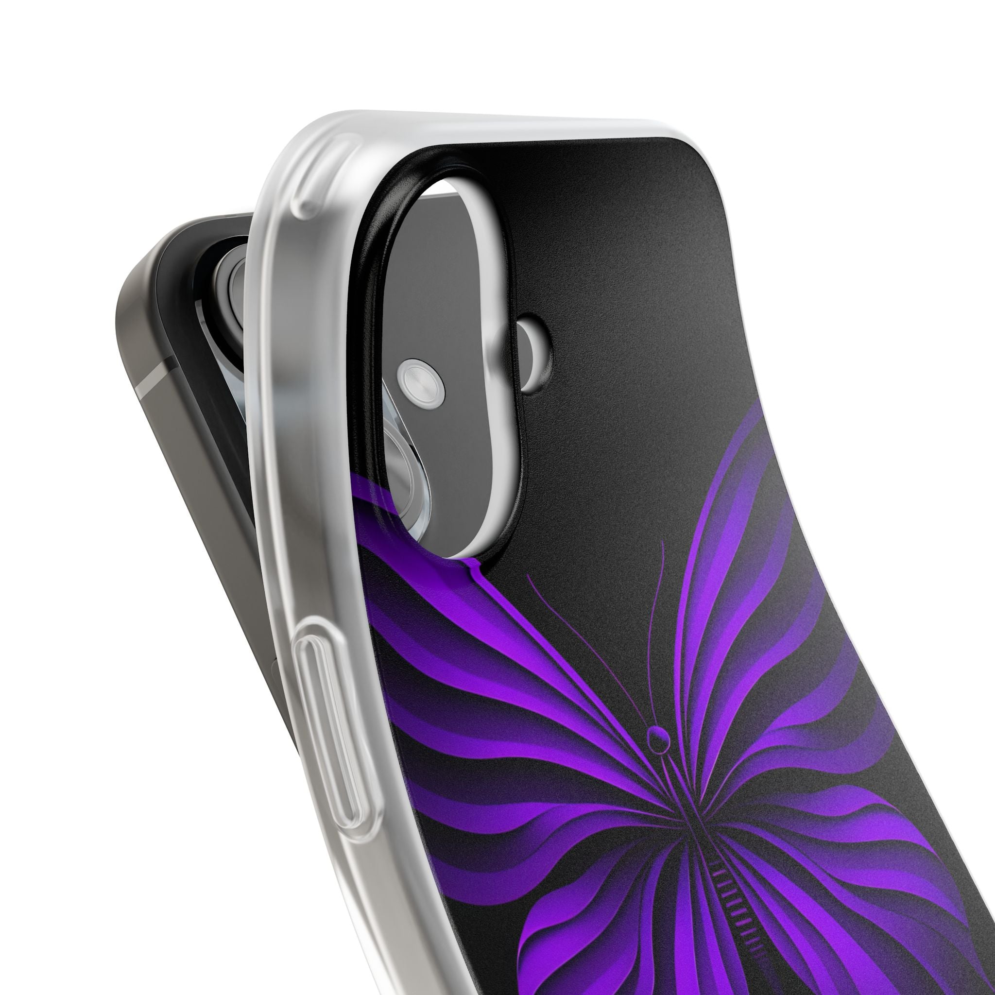 Violet Monarch iPhone 16 Case - Soft