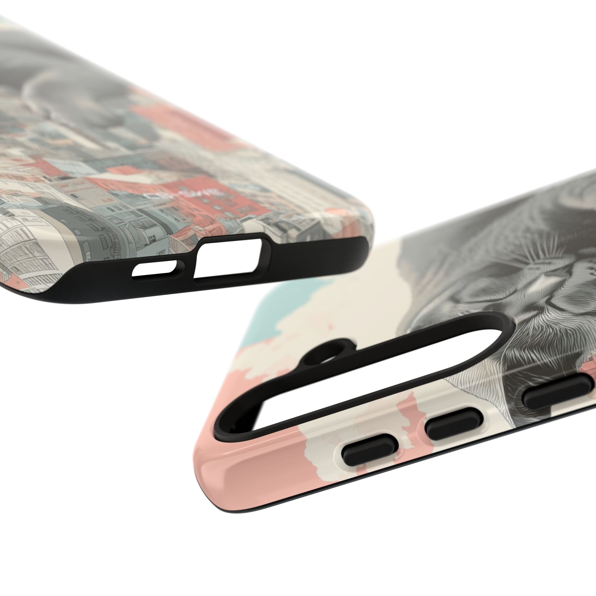 Cat Rests Over City - Samsung Case