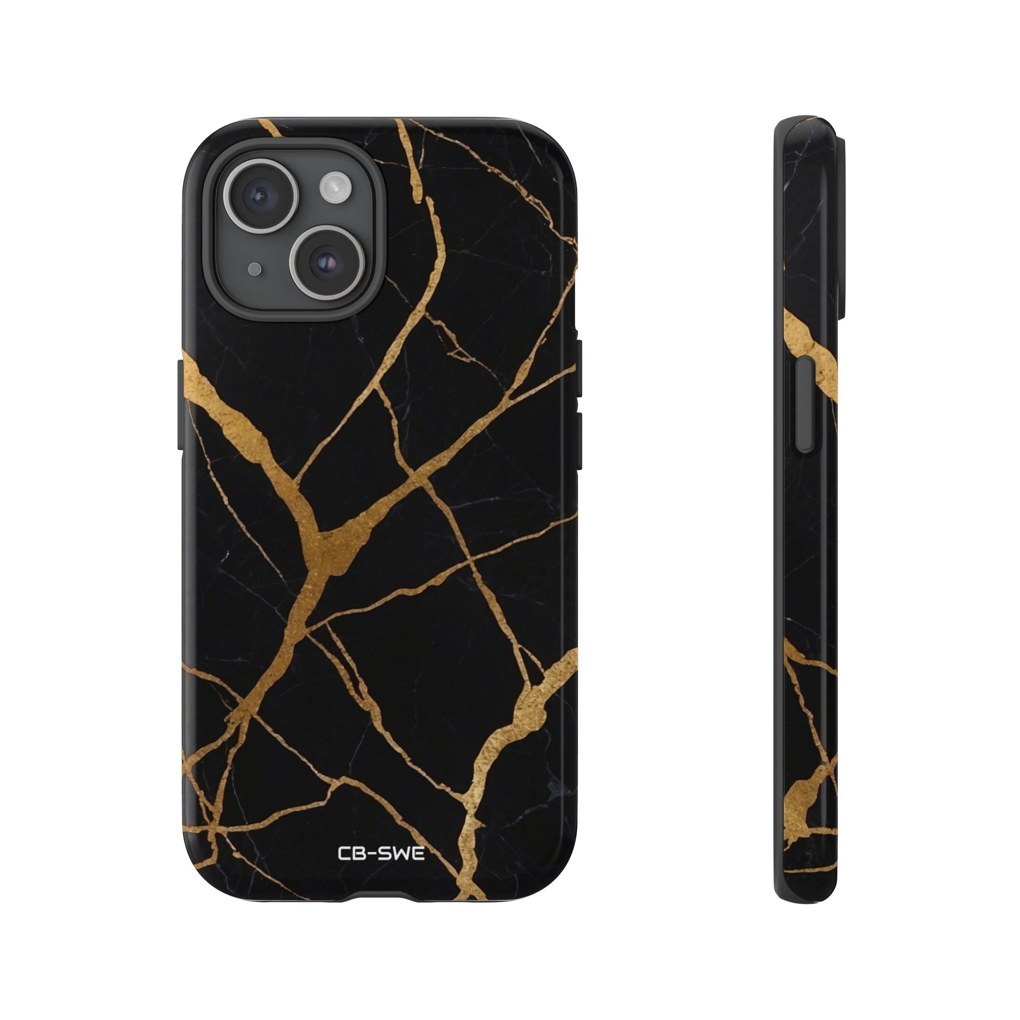 Golden Veins Twist - iPhone Case