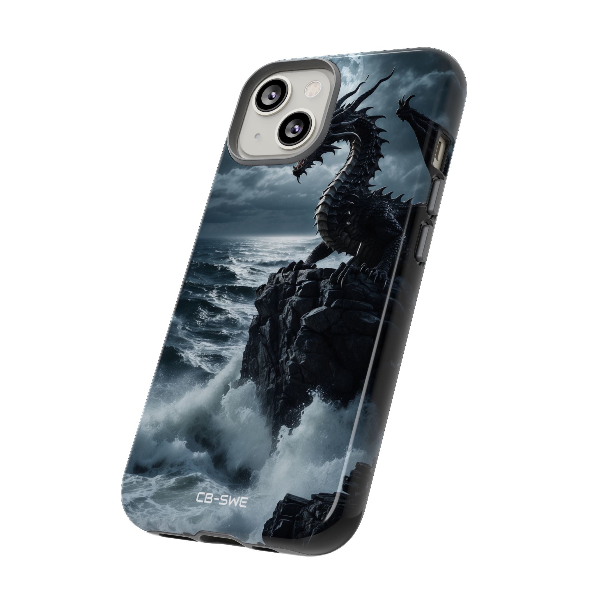 Dragon Roars Against Sea - iPhone Case