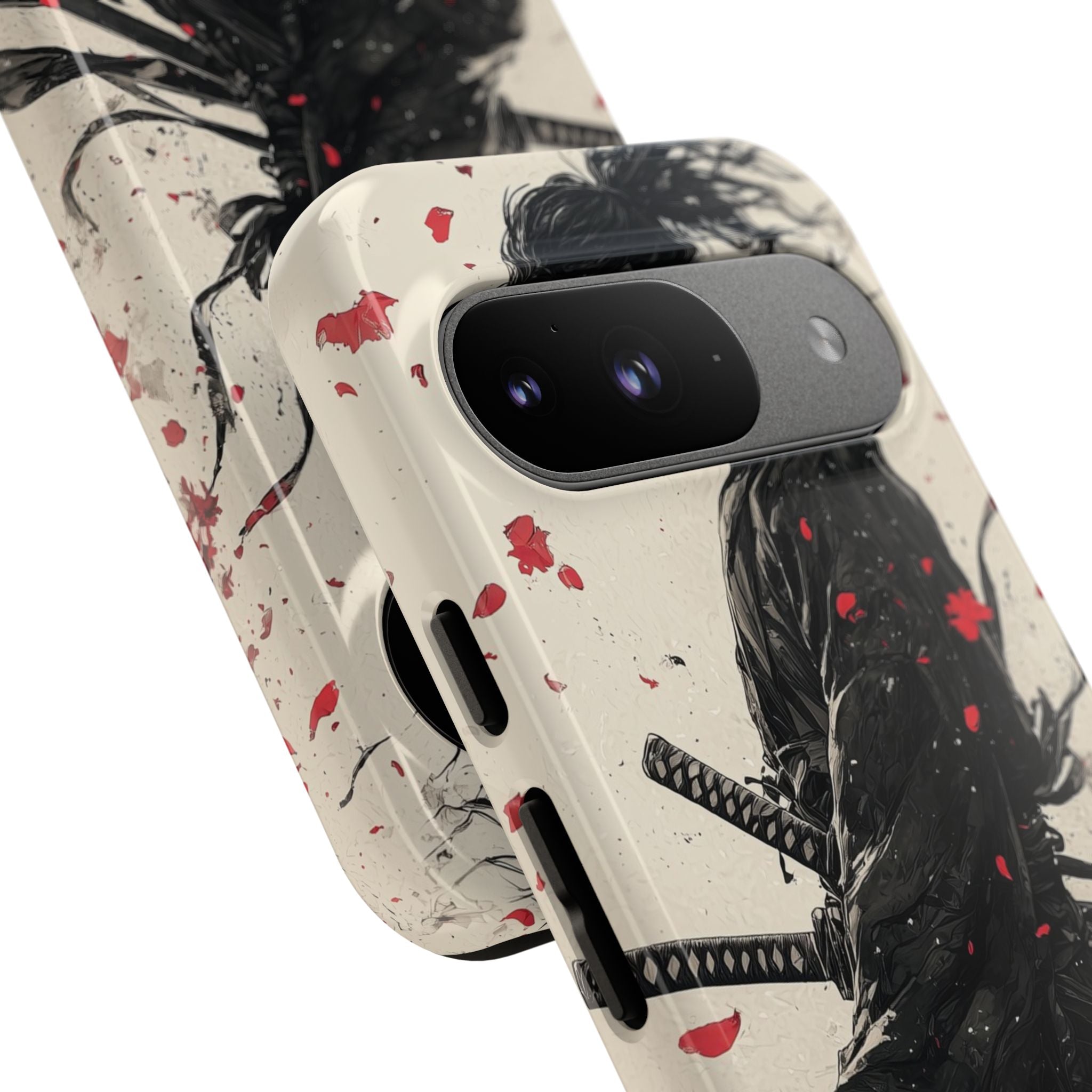 Falling Samurai Petals - Google Pixel Case
