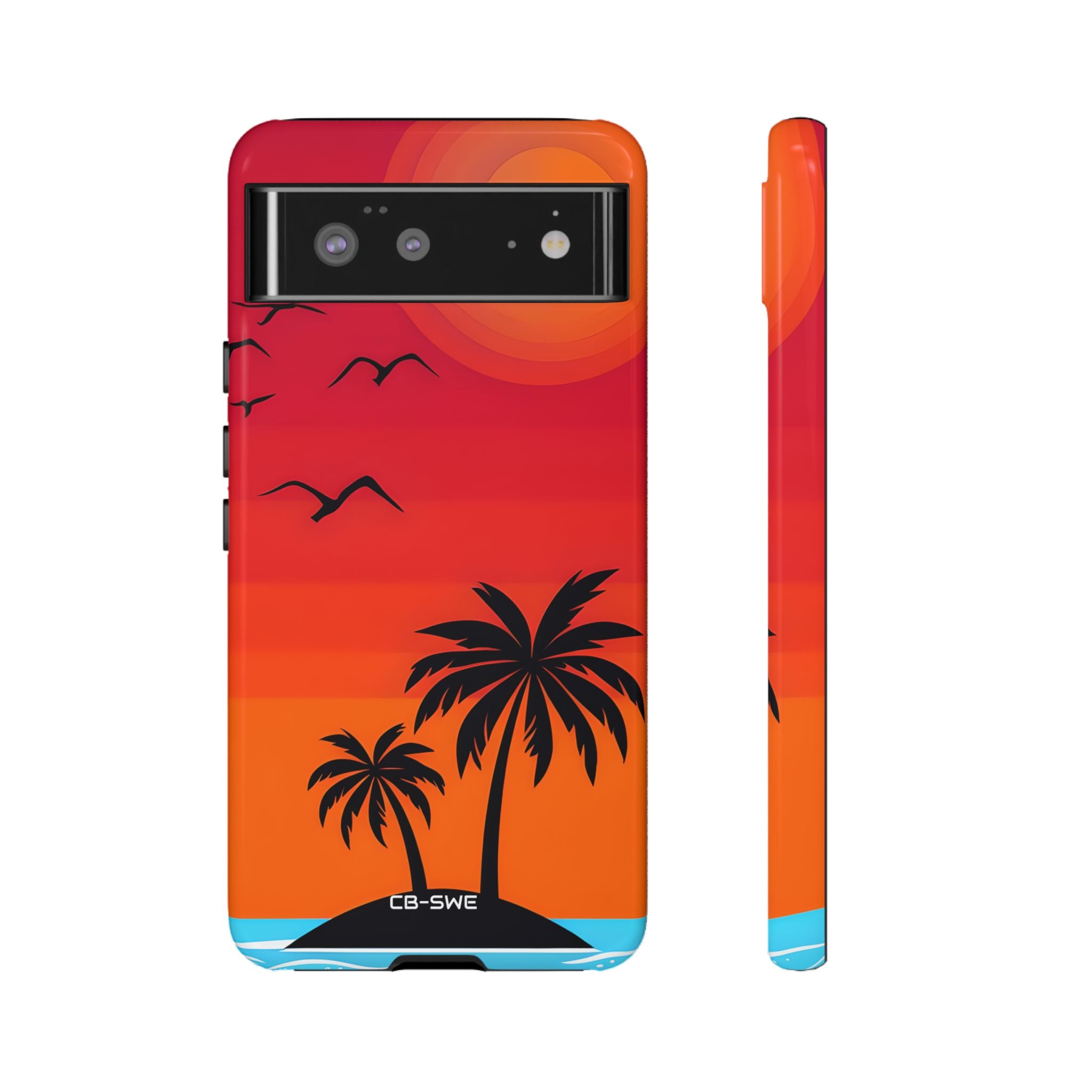 Summer Sunset Silhouettes - Google Pixel Case