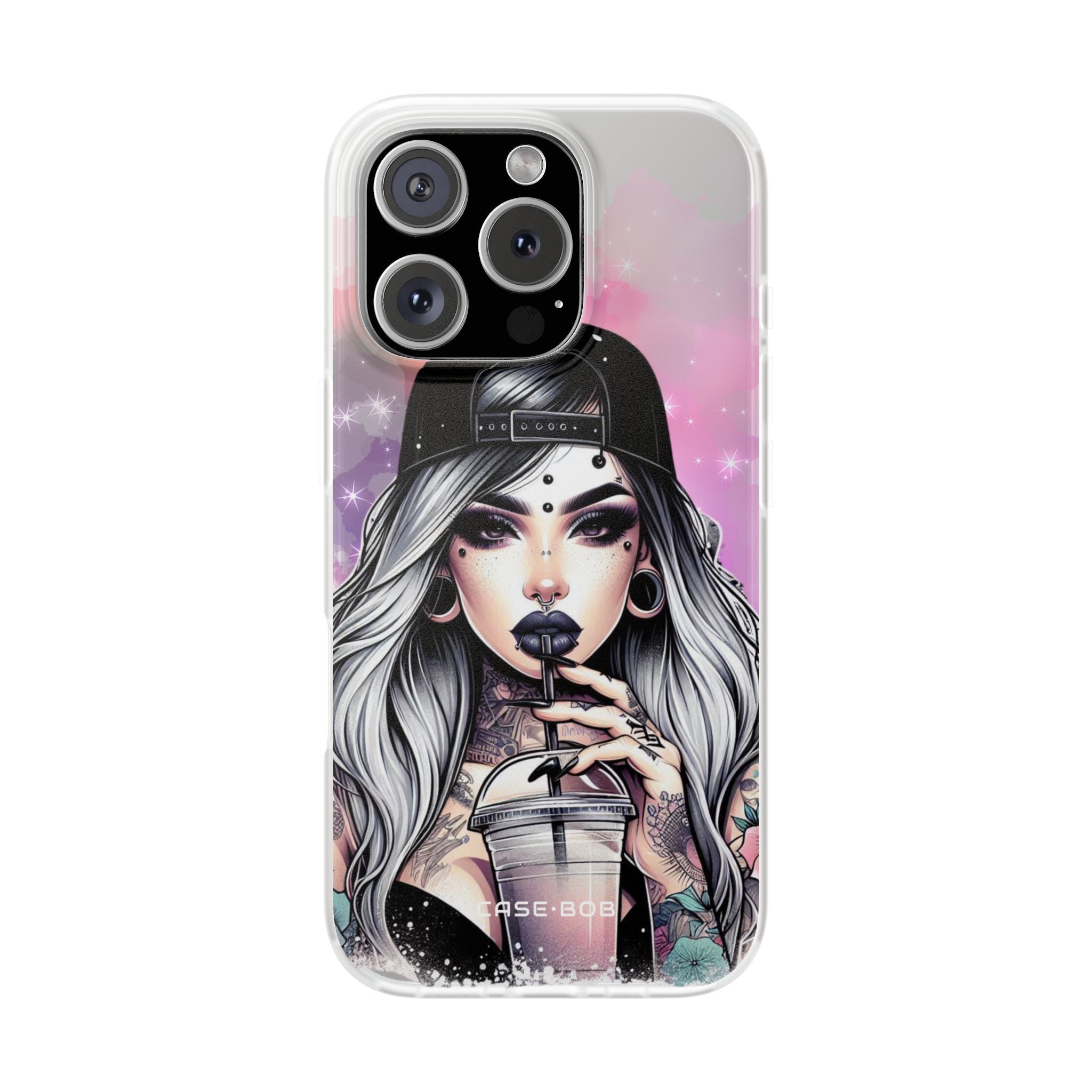 Silver Sip Nebula iPhone 16 Pro Case - Soft