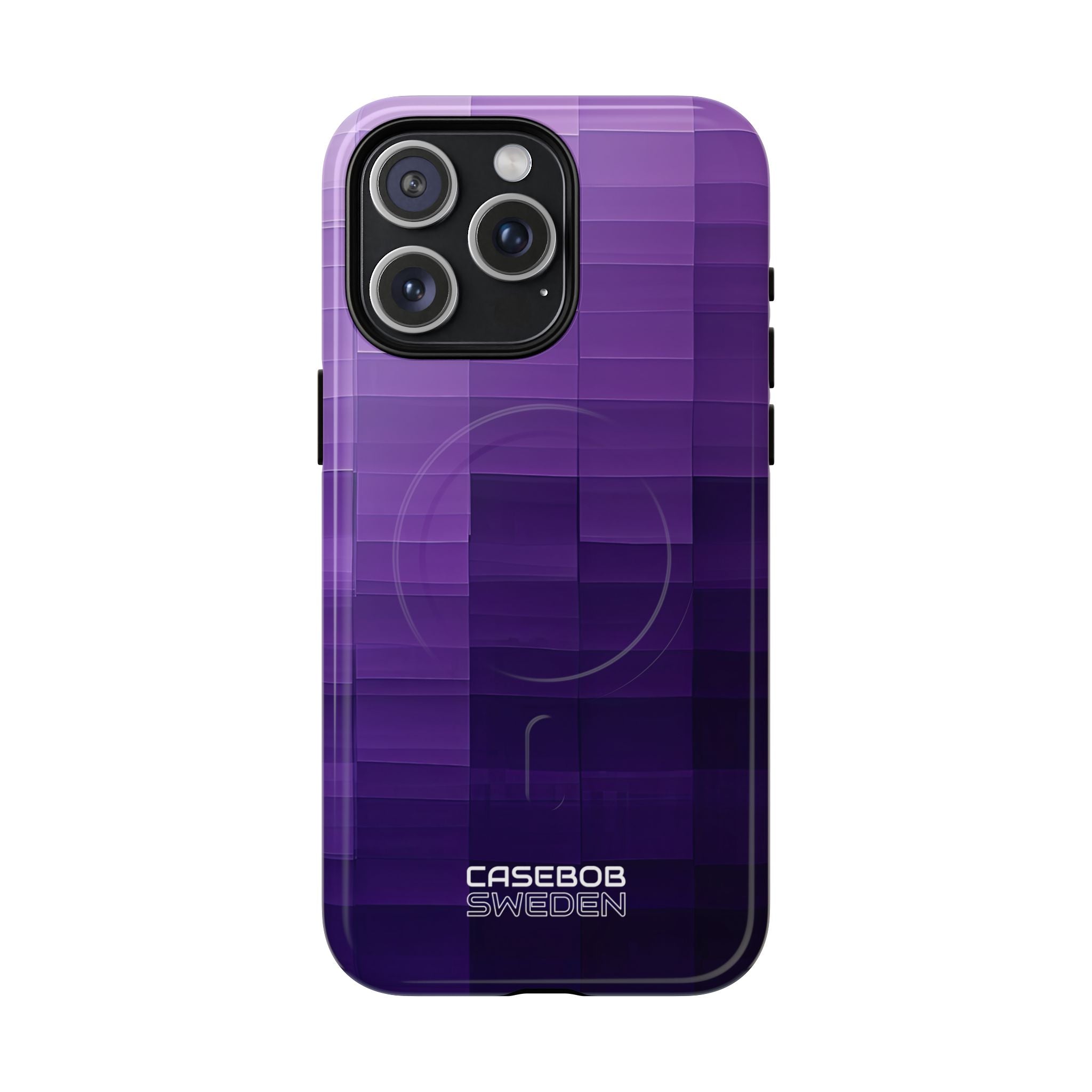 Purple Horizon Grid iPhone 15 - Tough+