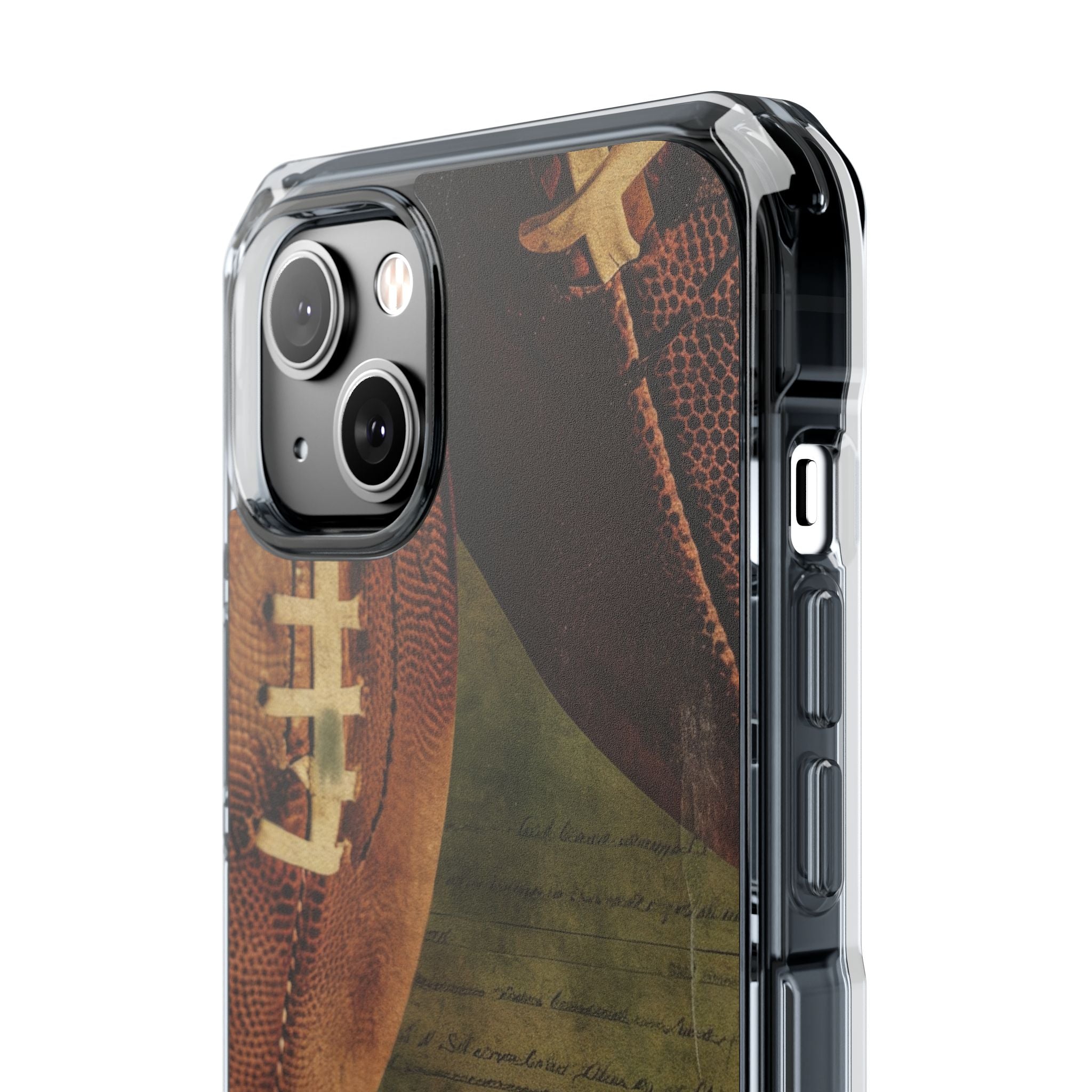 Texture da calcio vintage iPhone 14 - Impact Clear+