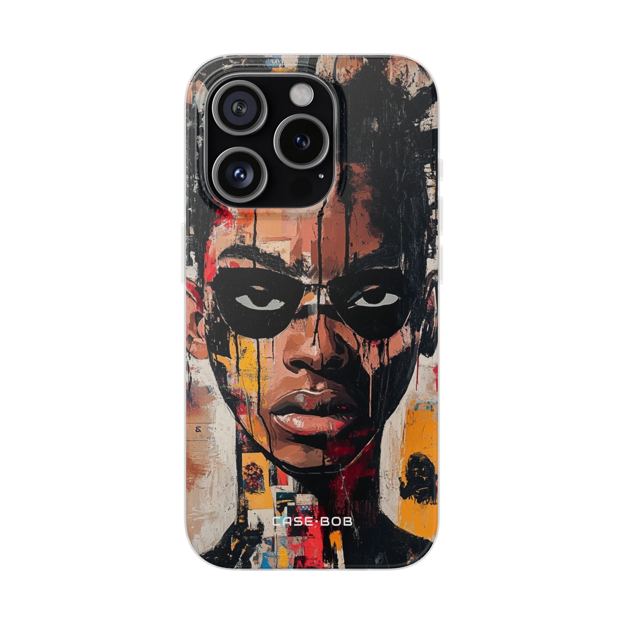 Masked Portrait Drips iPhone 15 Pro Case - Soft
