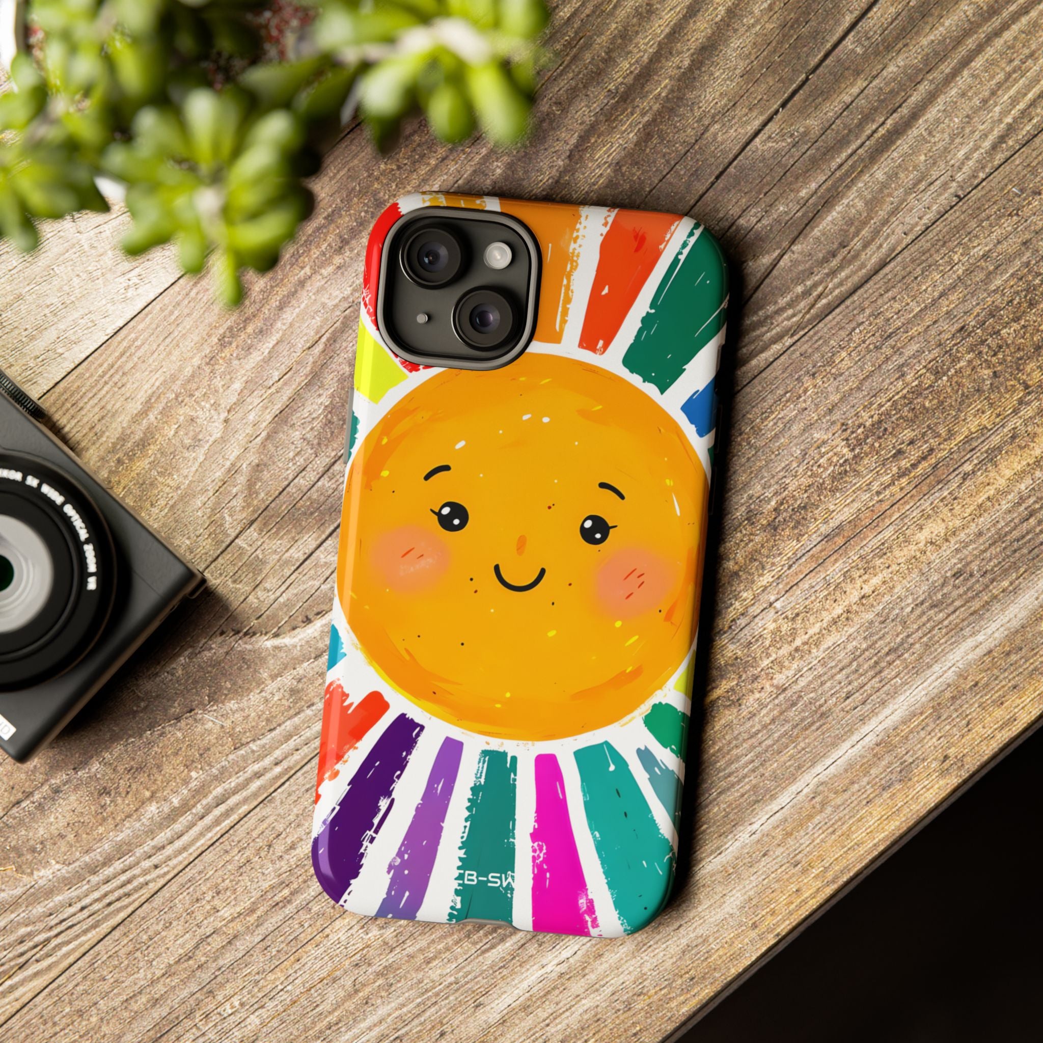Radiant Smiling Sun - iPhone Case