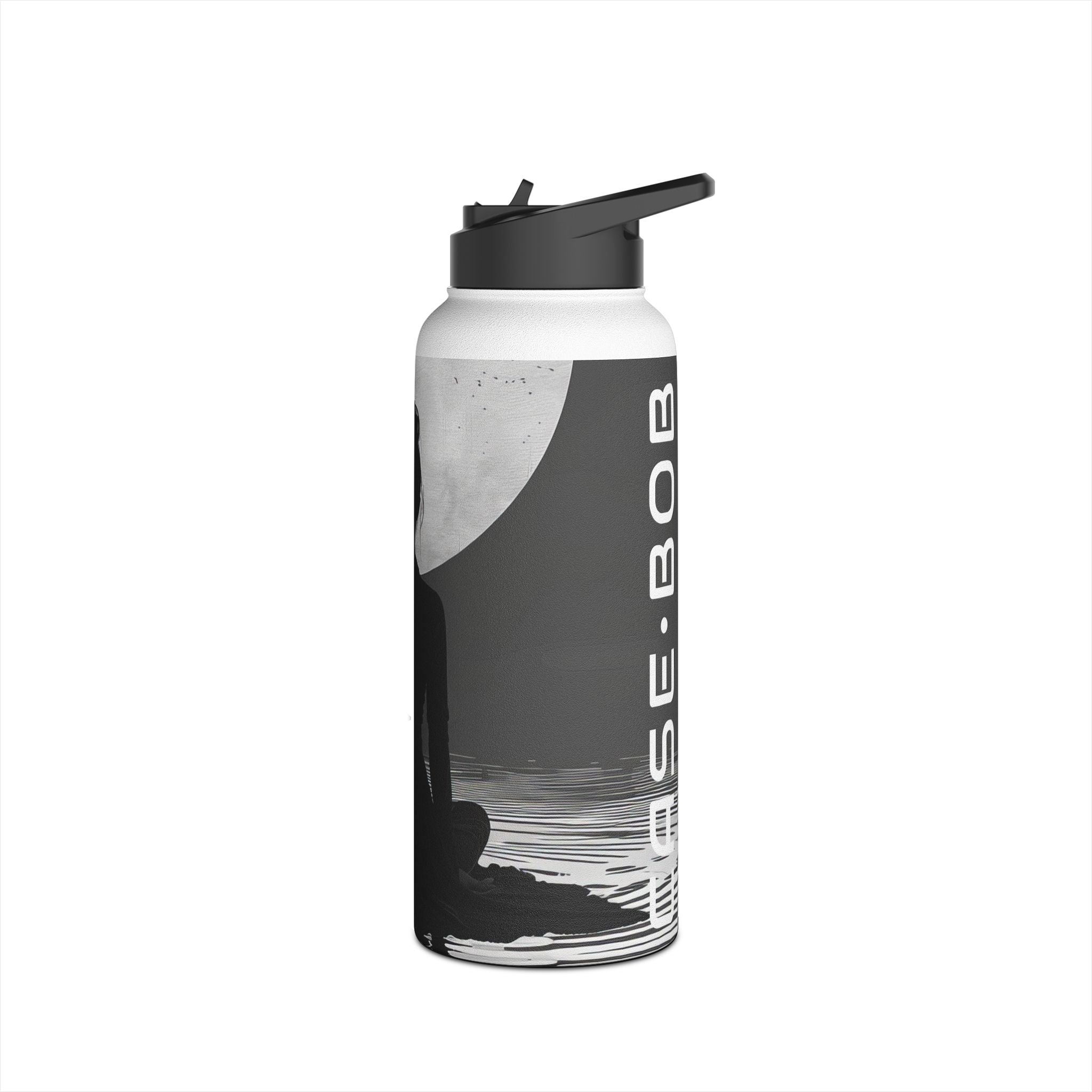 Moonlit Silence - Stainless Steel Water Bottle