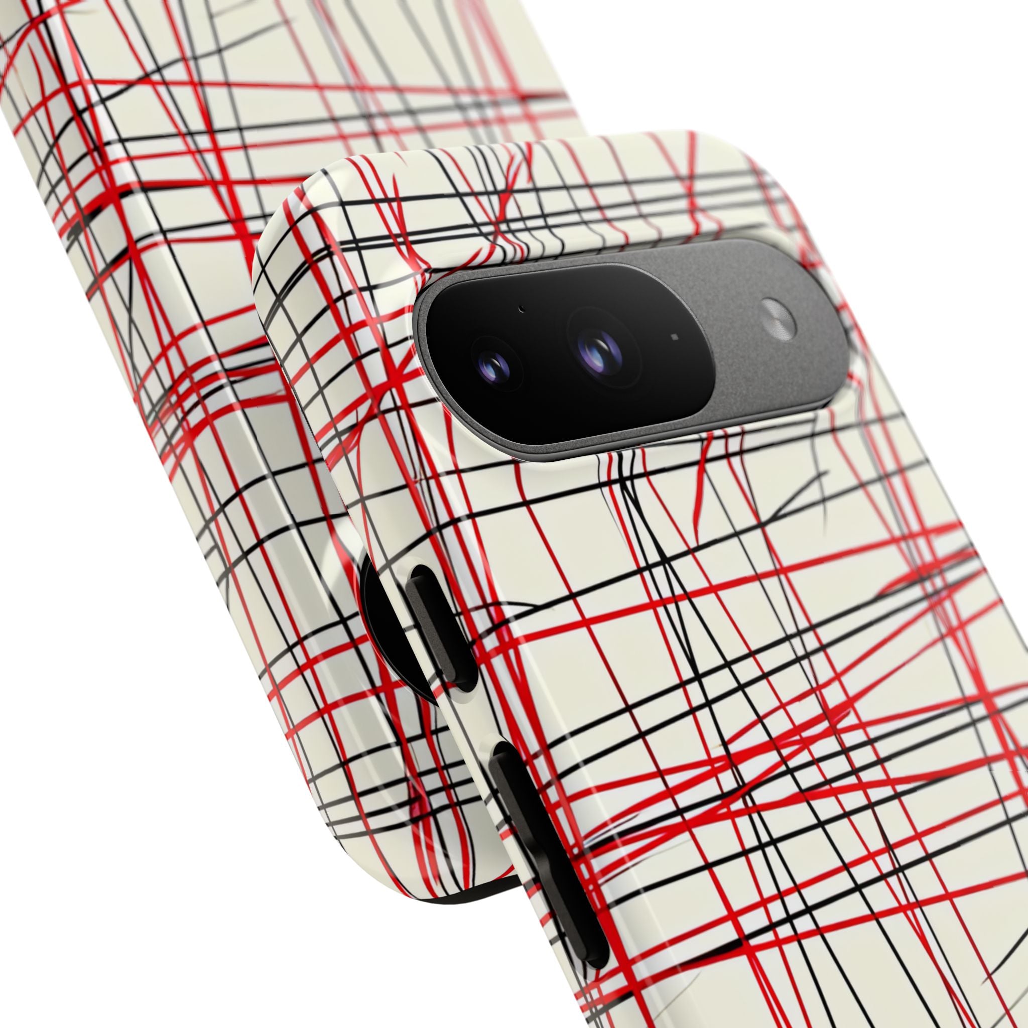 Crimson Wire Tangle Google Pixel 9 - Tough