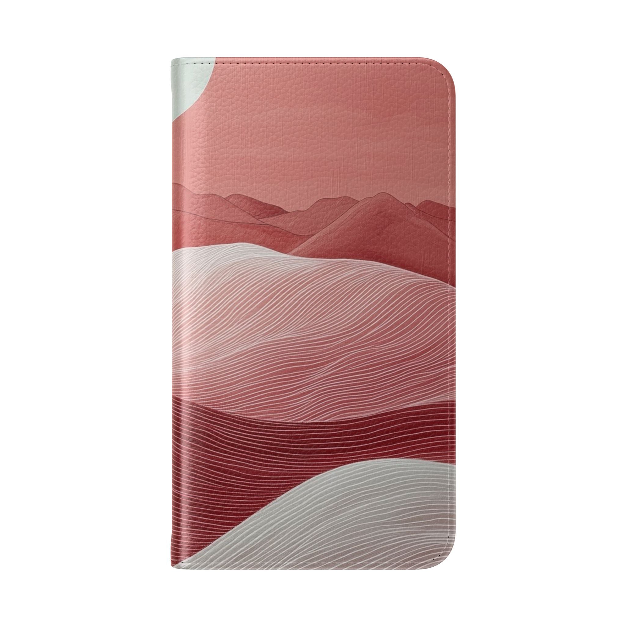 White Orb Dunes - Samsung S23 Case - Wallet