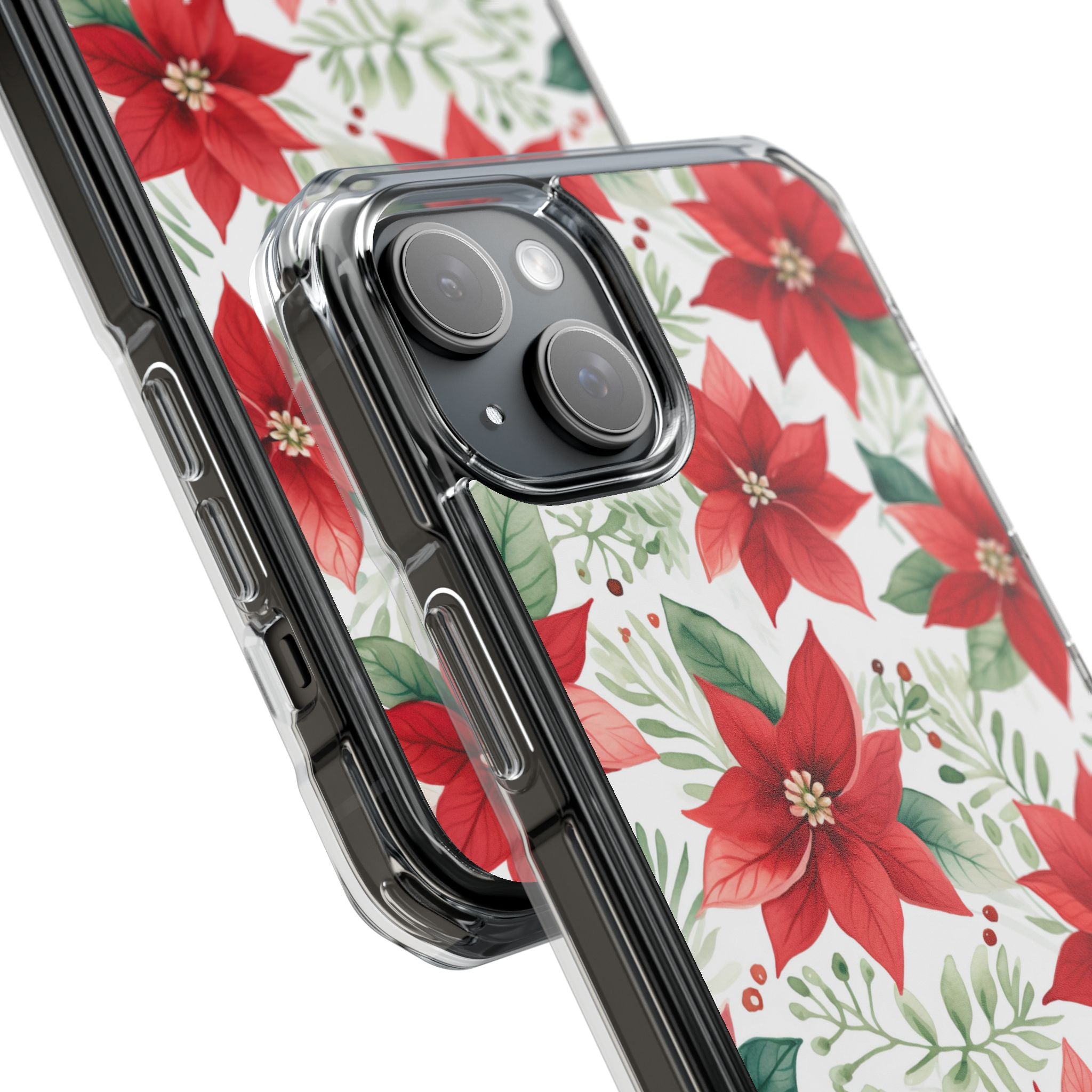 Poinsettias Bloom Bright iPhone Case - Impact