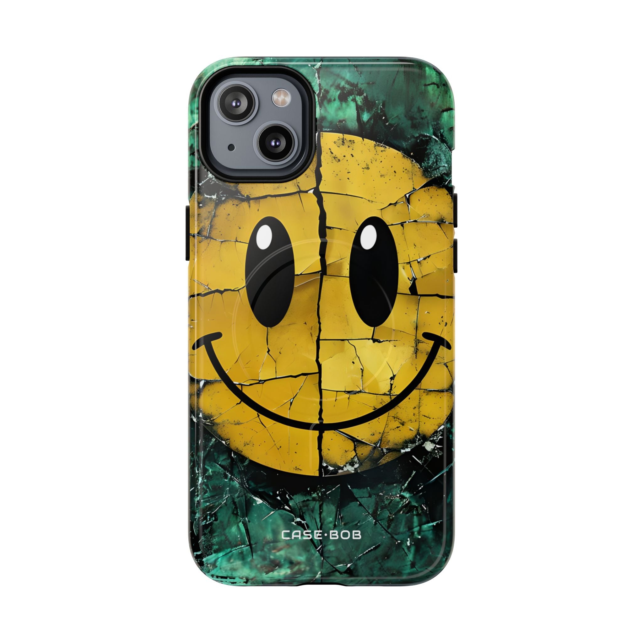 Cracked Smiley iPhone 14 Plus Case - Tough+