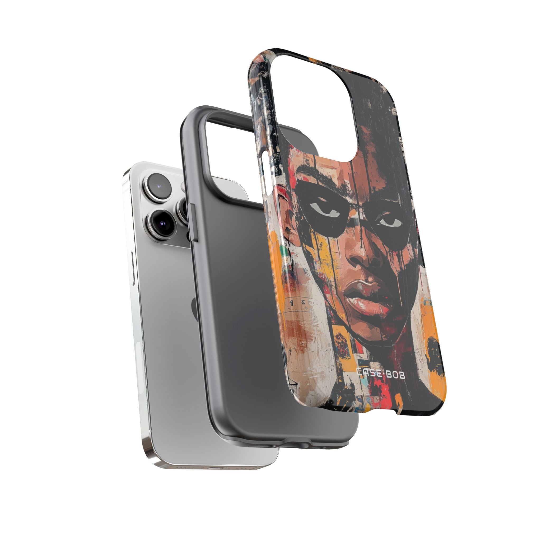 Masked Portrait Drips iPhone 14 Pro Case - Tough