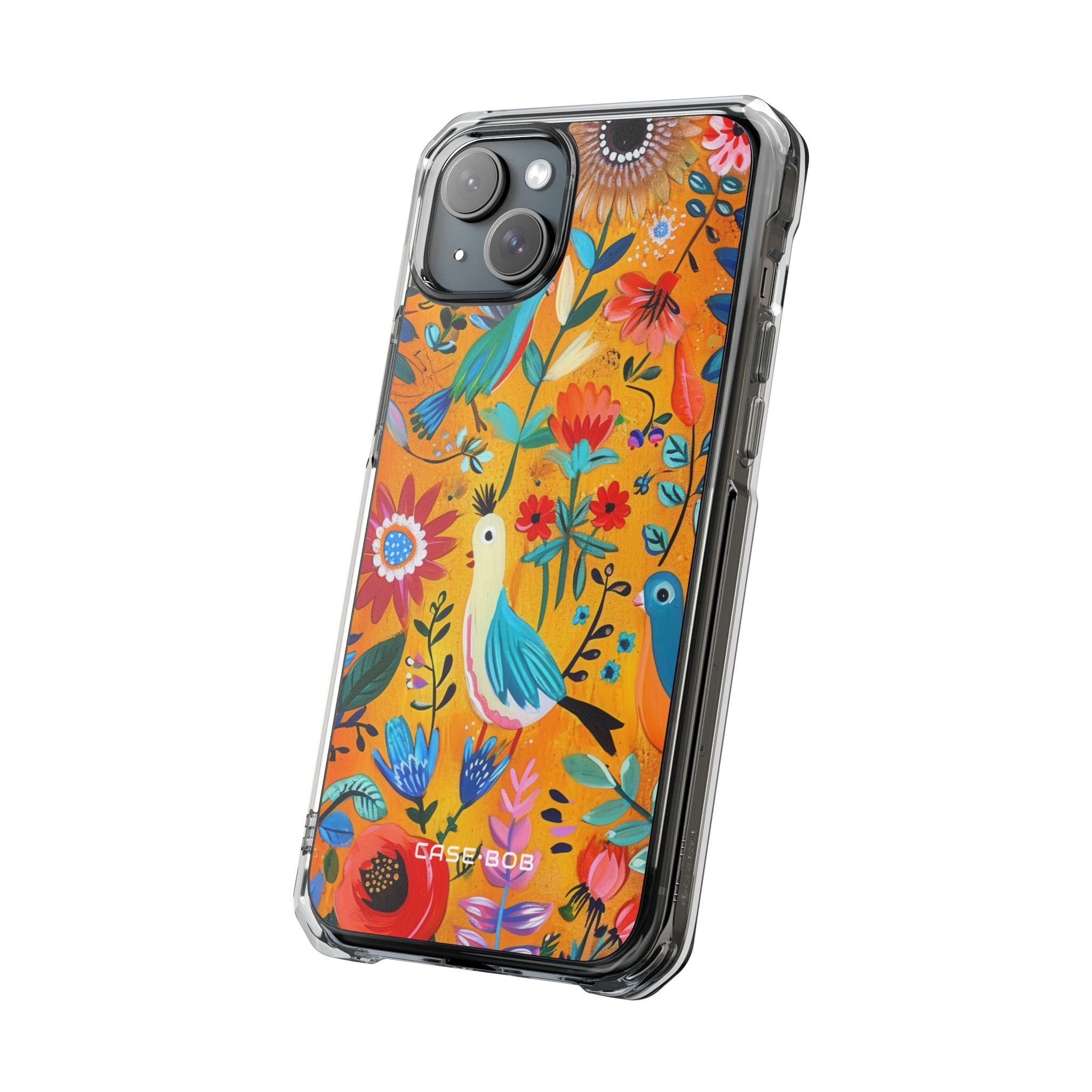 Colorful Birds Bloom iPhone 15 Plus Case - Impact