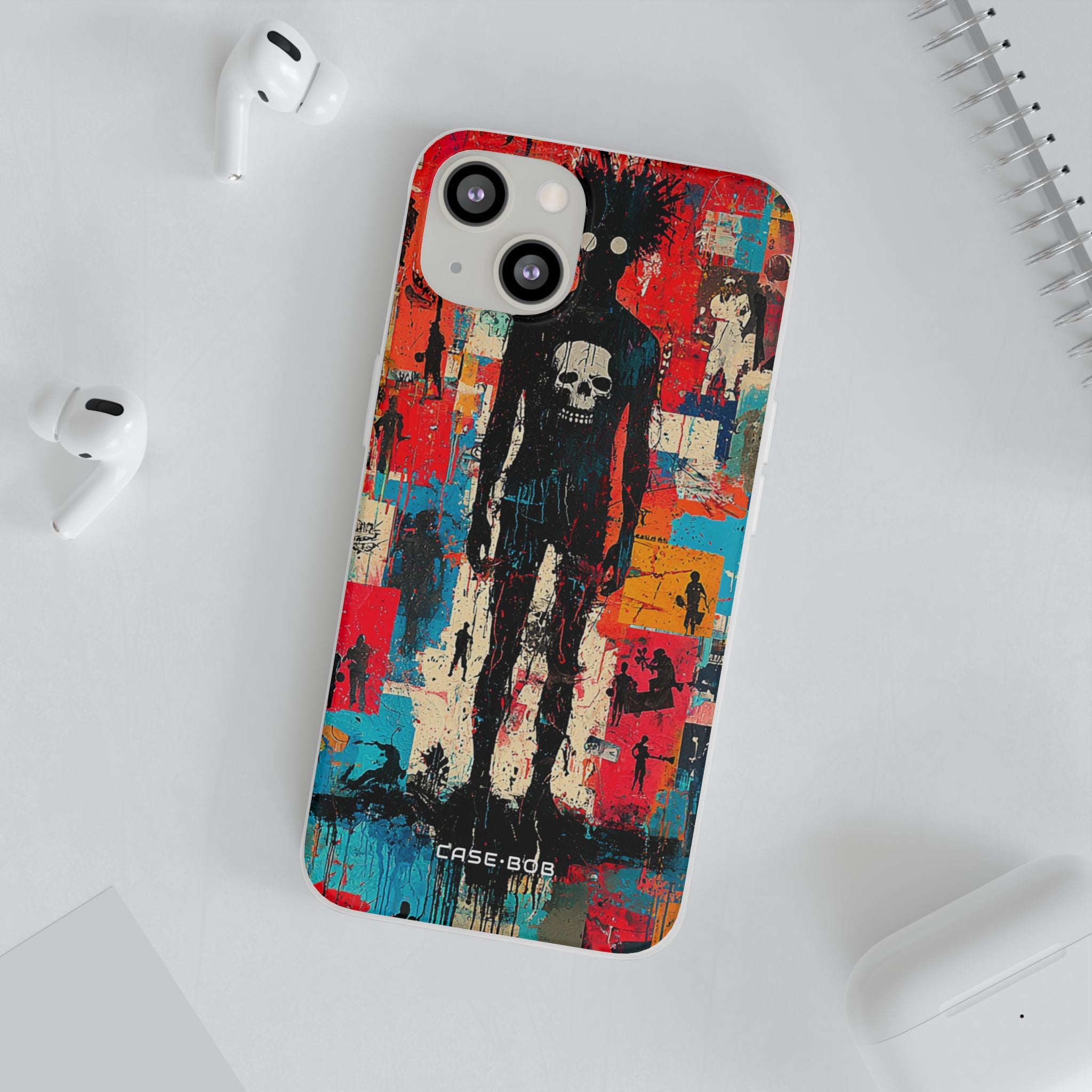 Spiky Skull Silhouette iPhone 13 - Soft