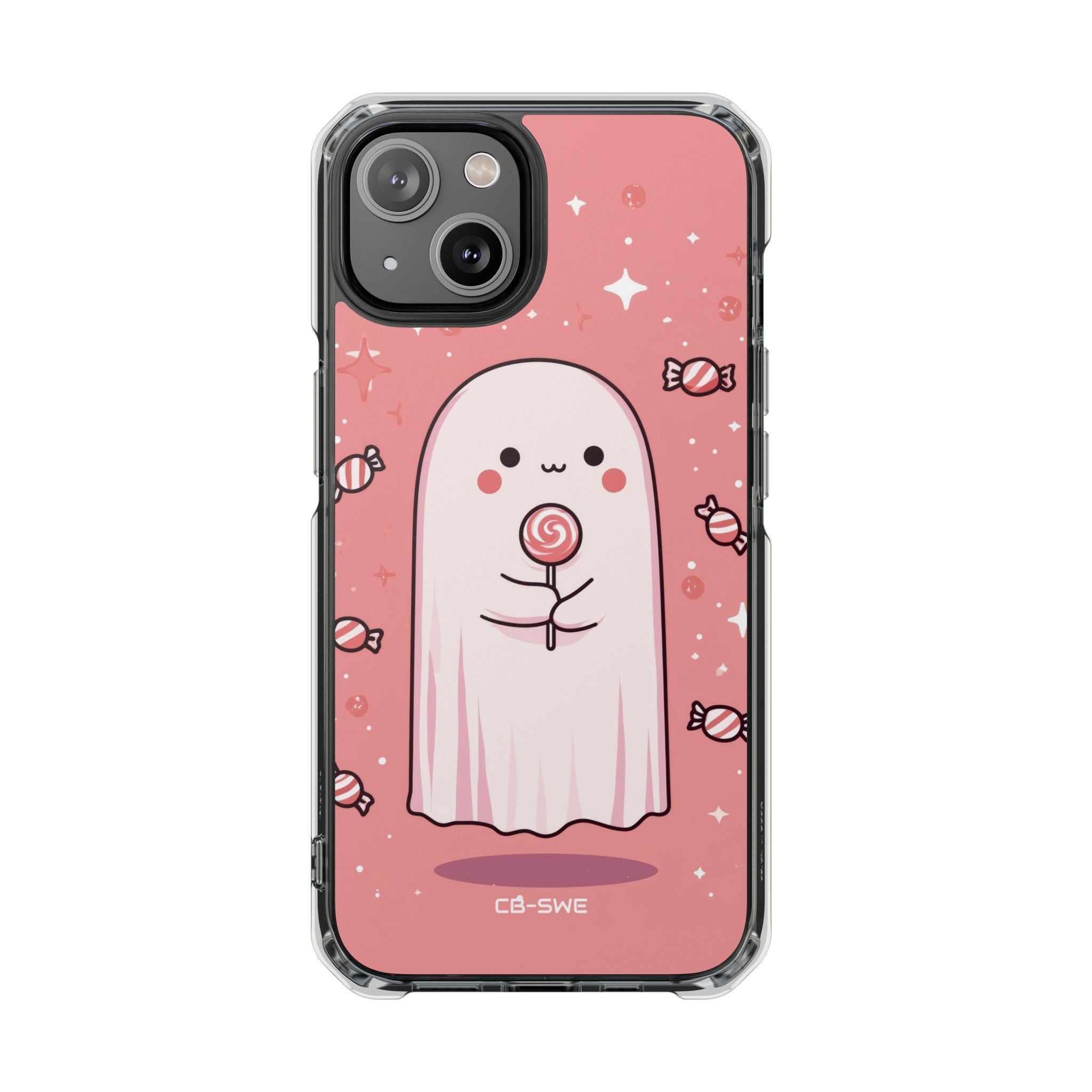 Cute Ghost Holds Candy iPhone Case - Impact