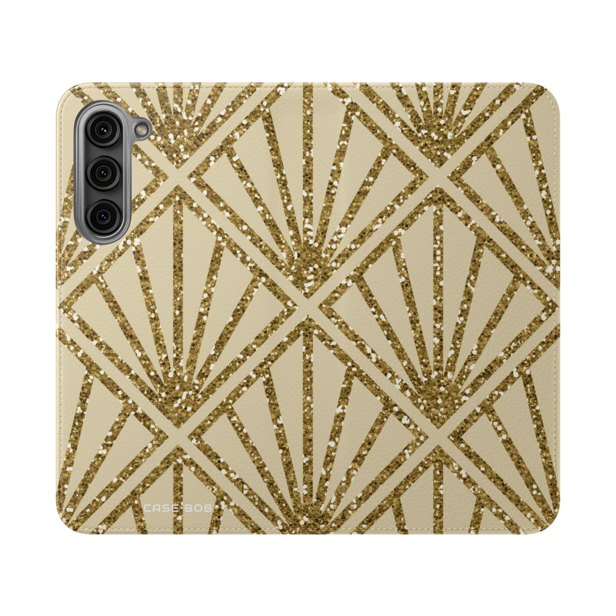 Golden Fan Sparkle - Samsung S23+ Case - Wallet