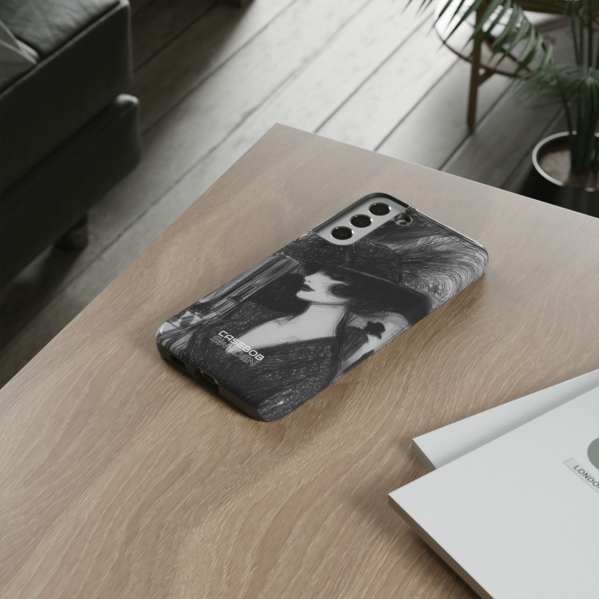 Vintage Feather Elegance Samsung S22 - Tough