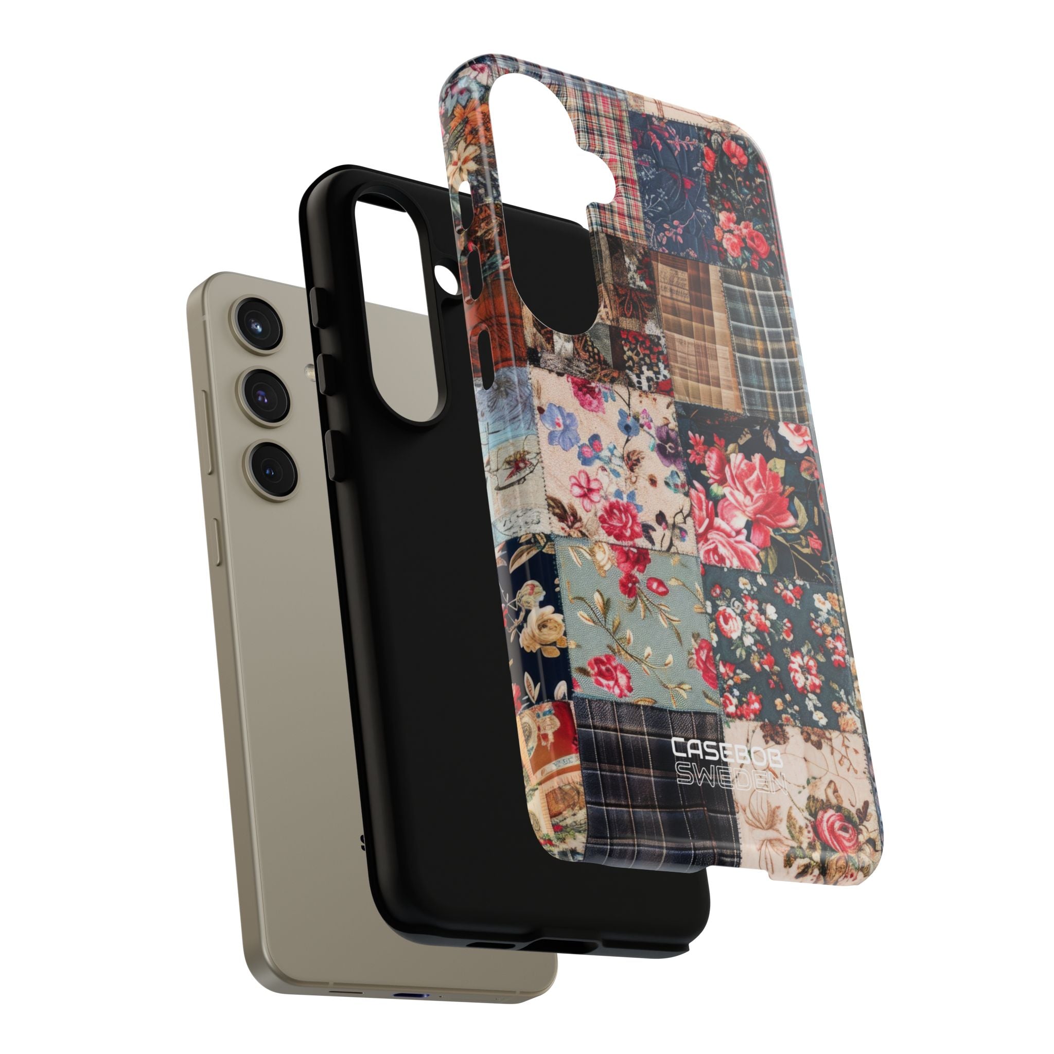 Patchwork Floral Quilt Samsung S24 - Tough