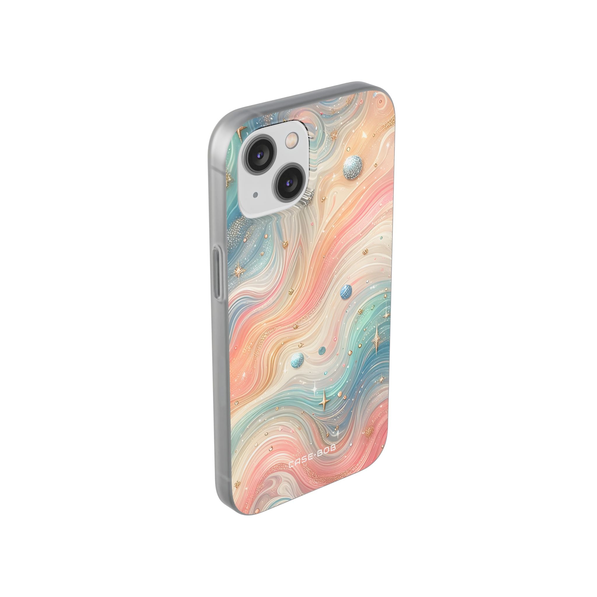 Iridescent Swirls iPhone 14 Case - Soft
