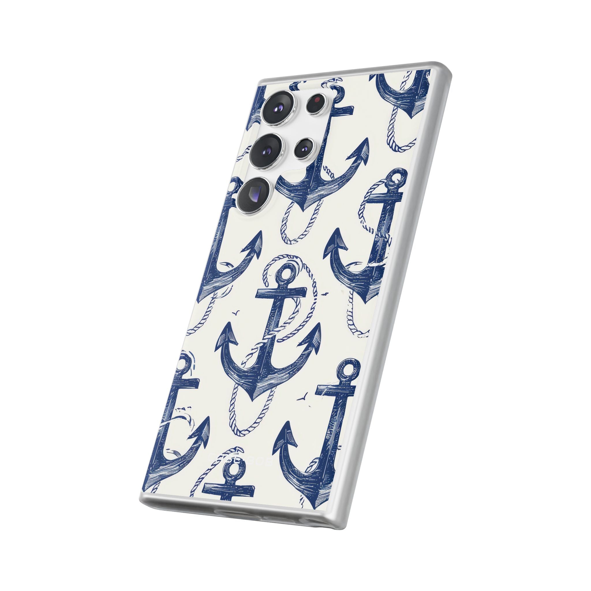 Navy Anchor Loop Samsung S23 Ultra Case - Soft