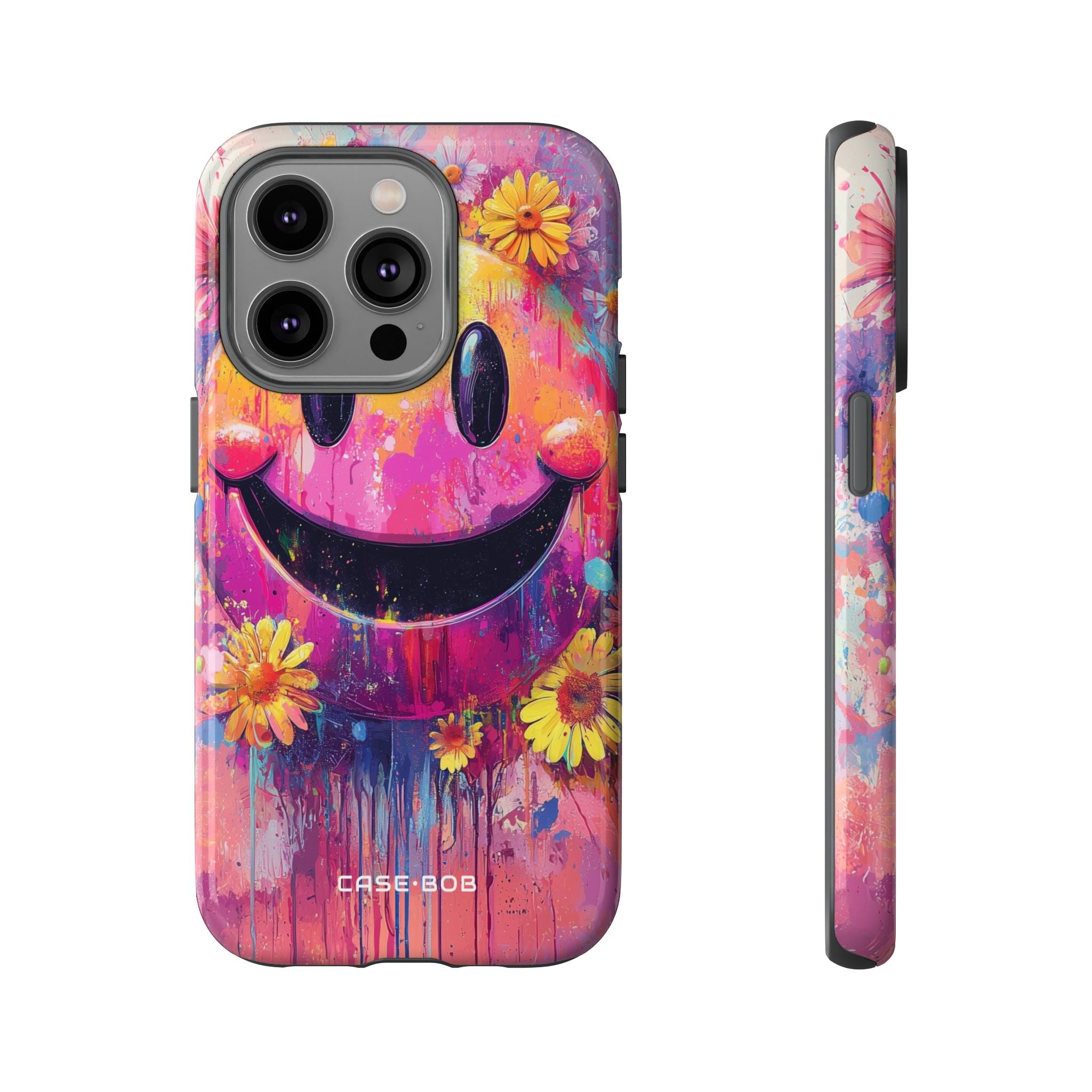 Smiley Bloom iPhone 14 Pro Case - Tough