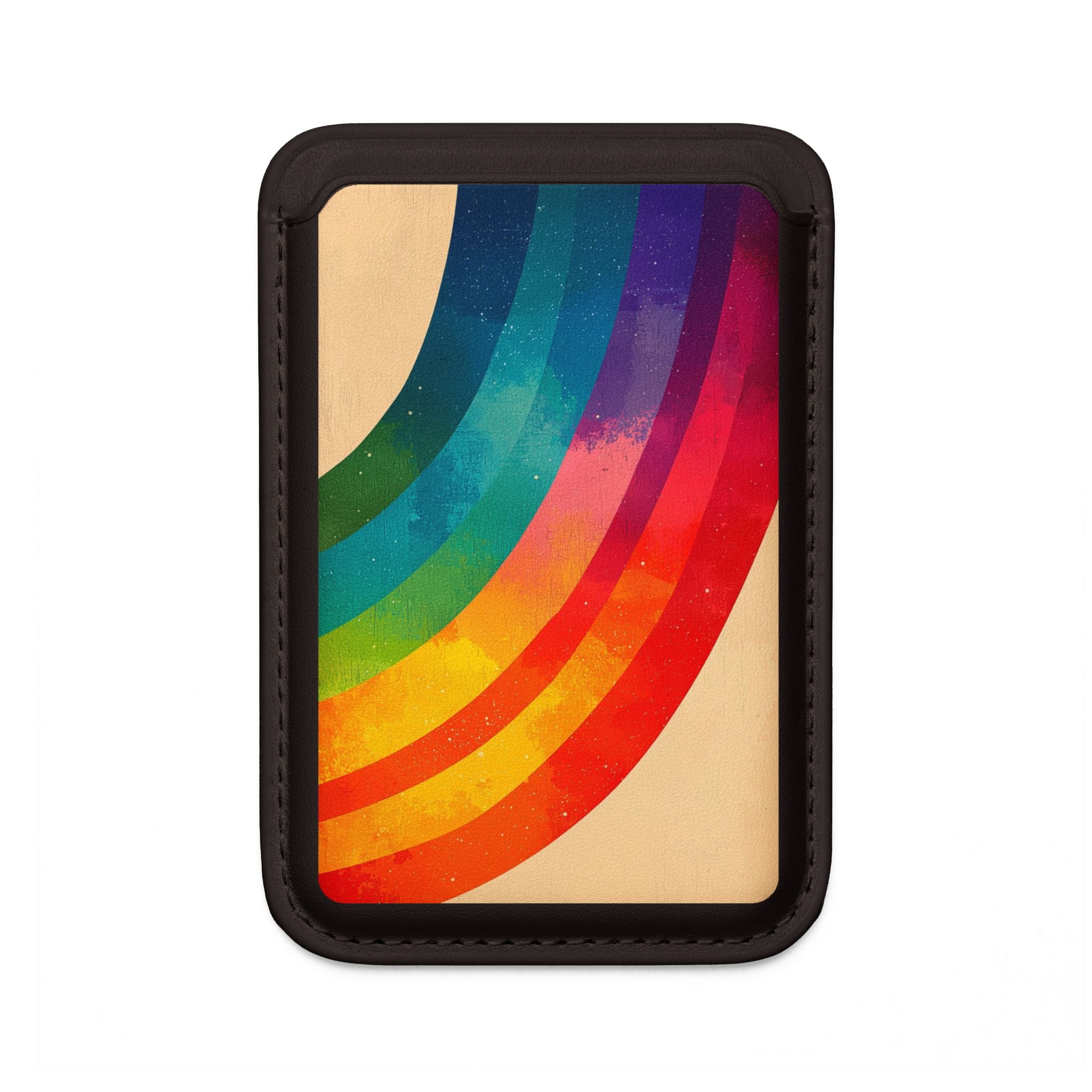 Curved Rainbow Breeze Wallet – MagSafe Ready