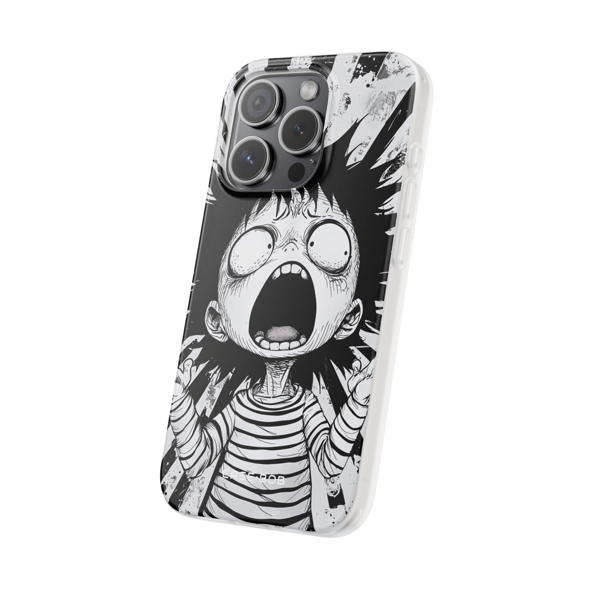 Screaming Stripes iPhone 15 Pro Case - Soft