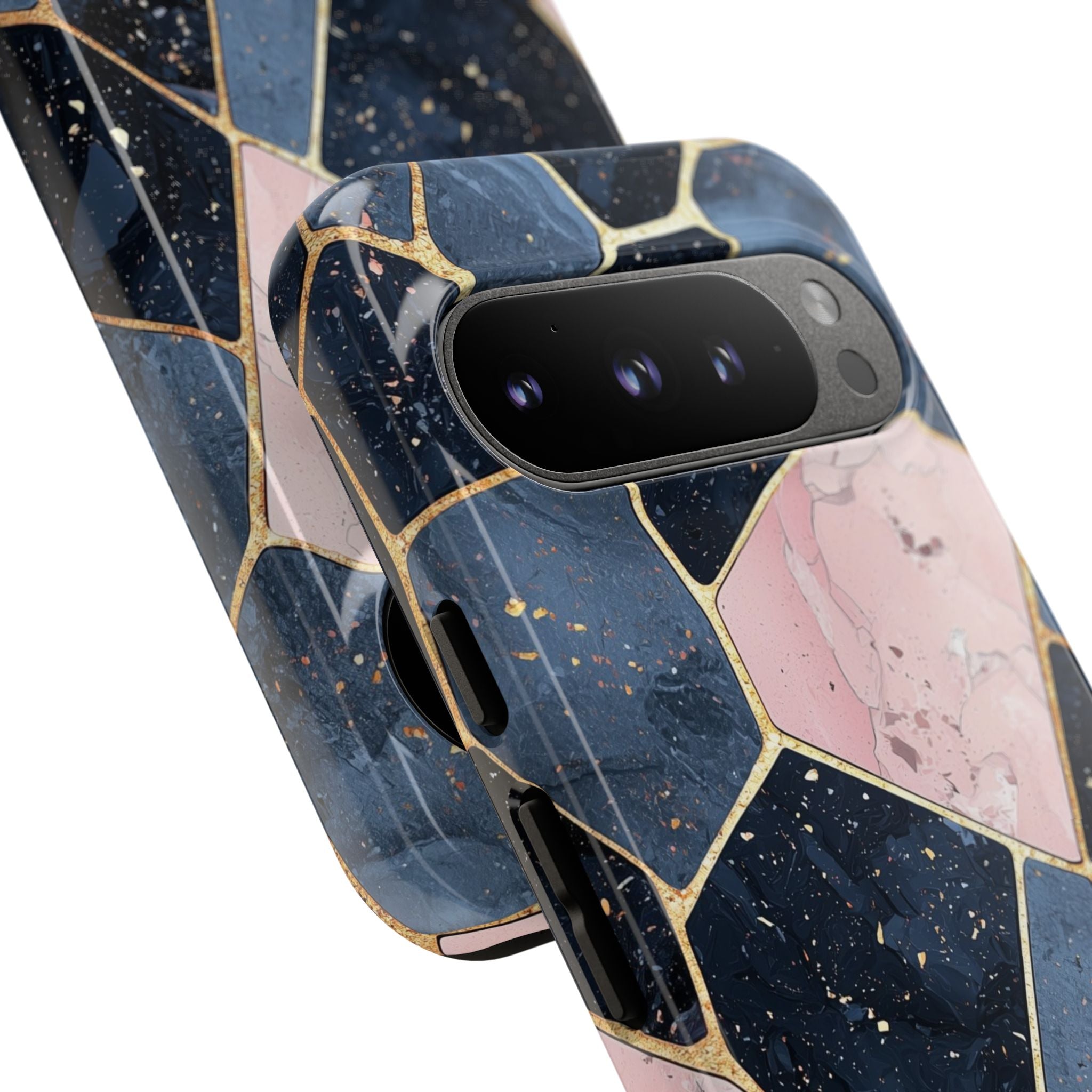 Golden Mosaic Google Pixel 9 Pro Case - Tough