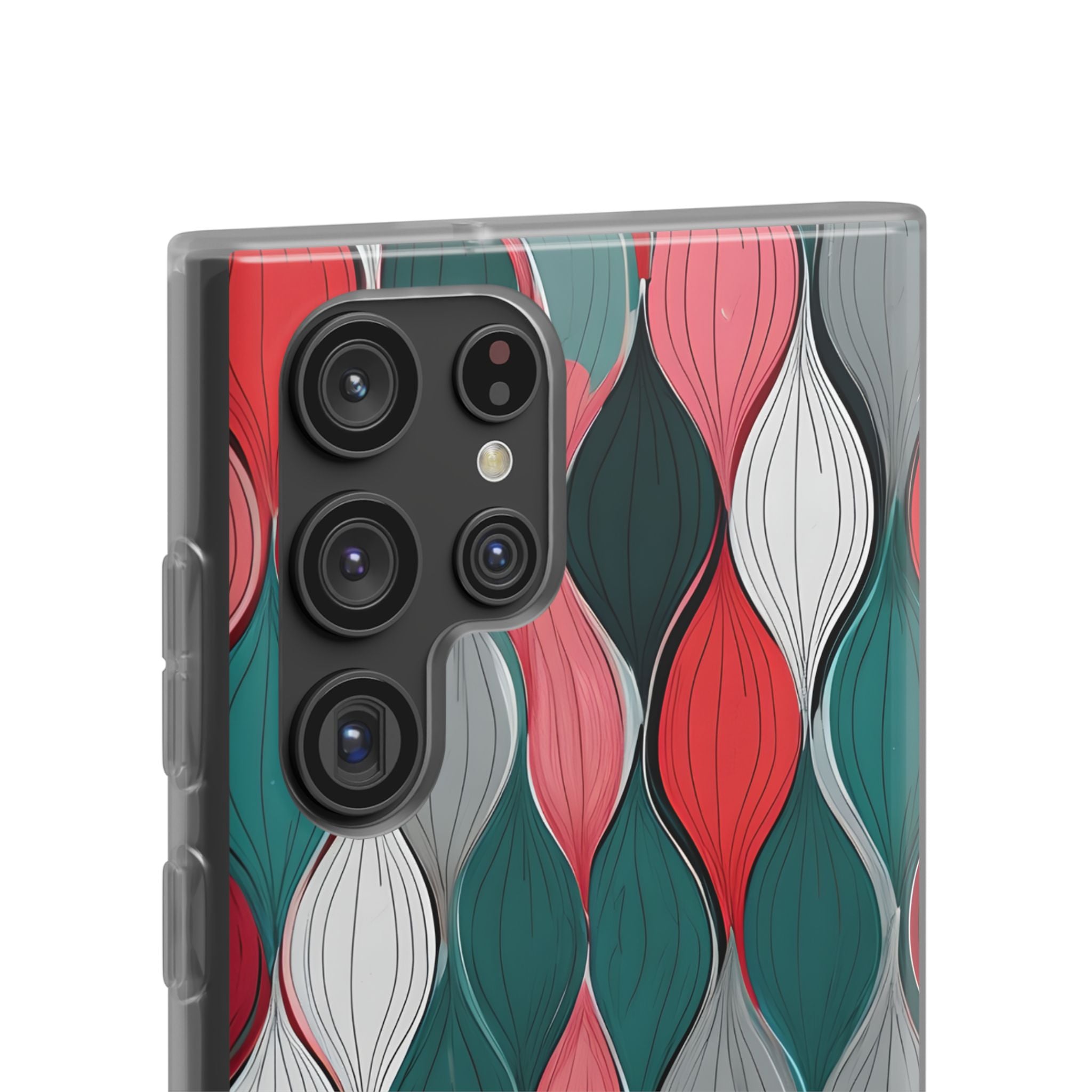 Leaf Cascade Teal Samsung S22 Ultra Case - Soft