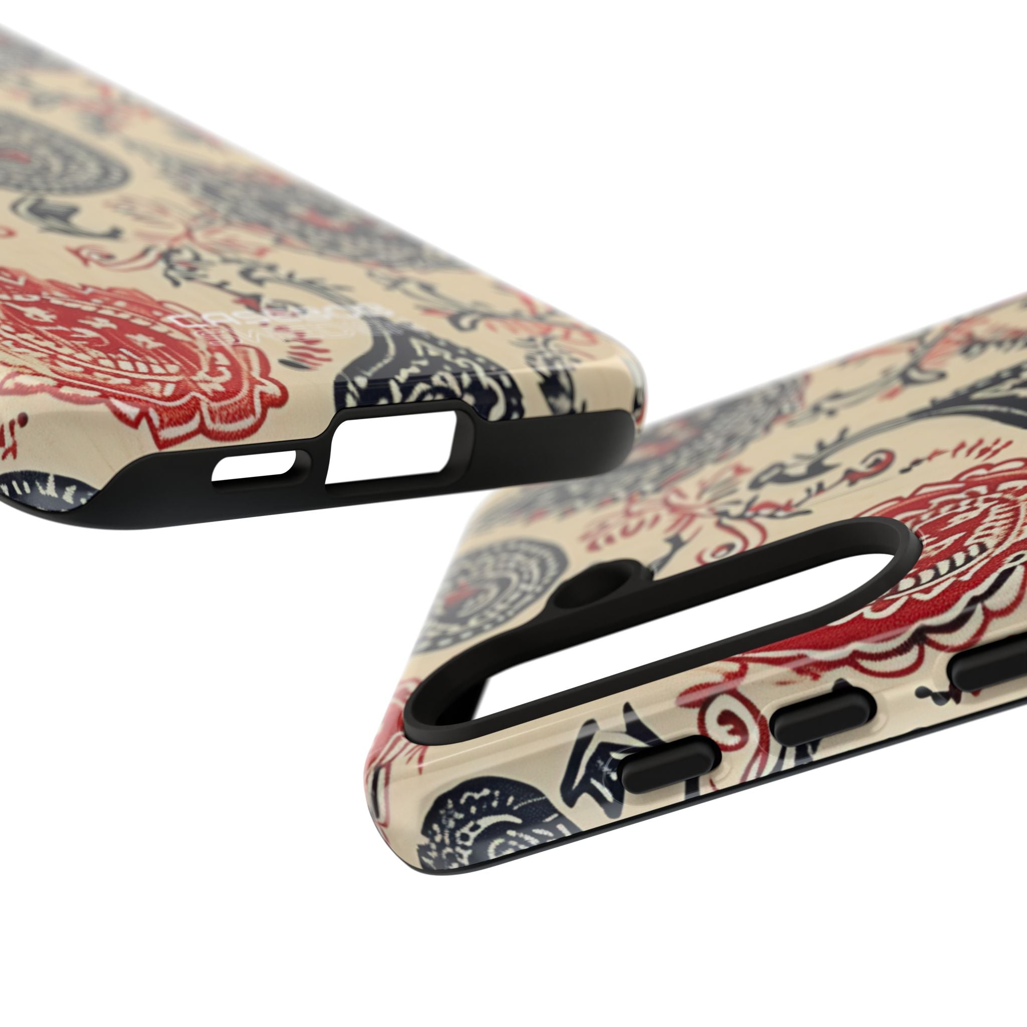 Navy Paisley Swirl Samsung S24 - Resistente