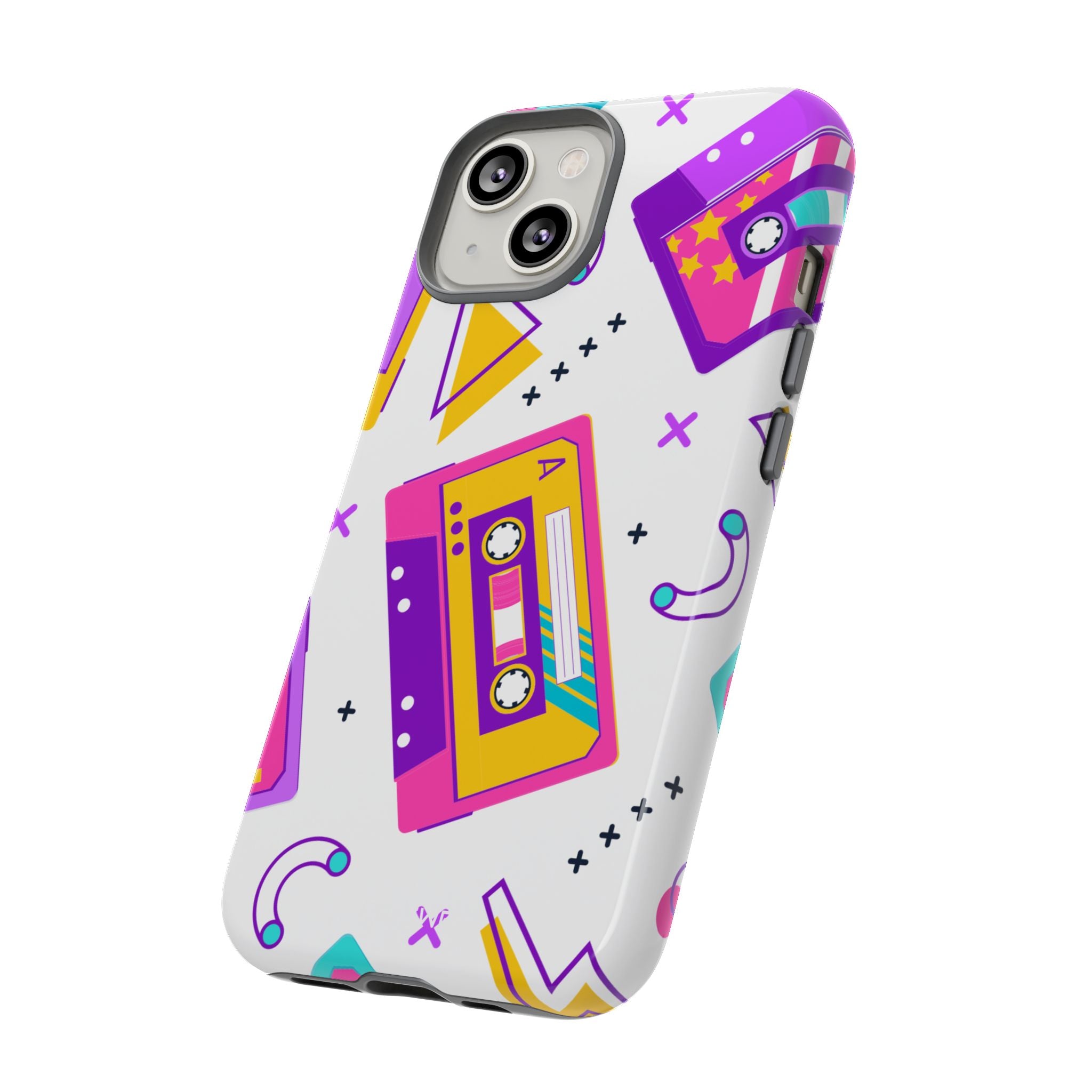 Retro Cassette Chaos - iPhone Case
