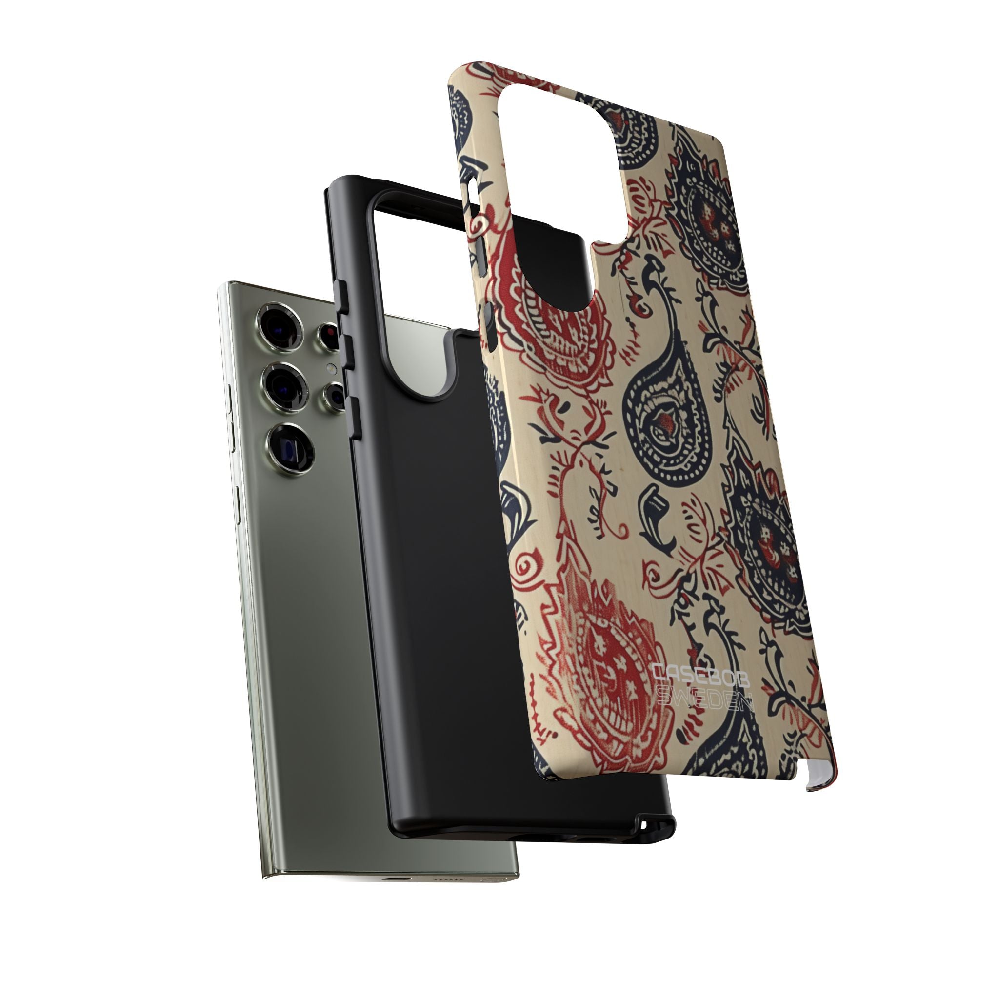 Navy Paisley Swirl Samsung S23 - Tough