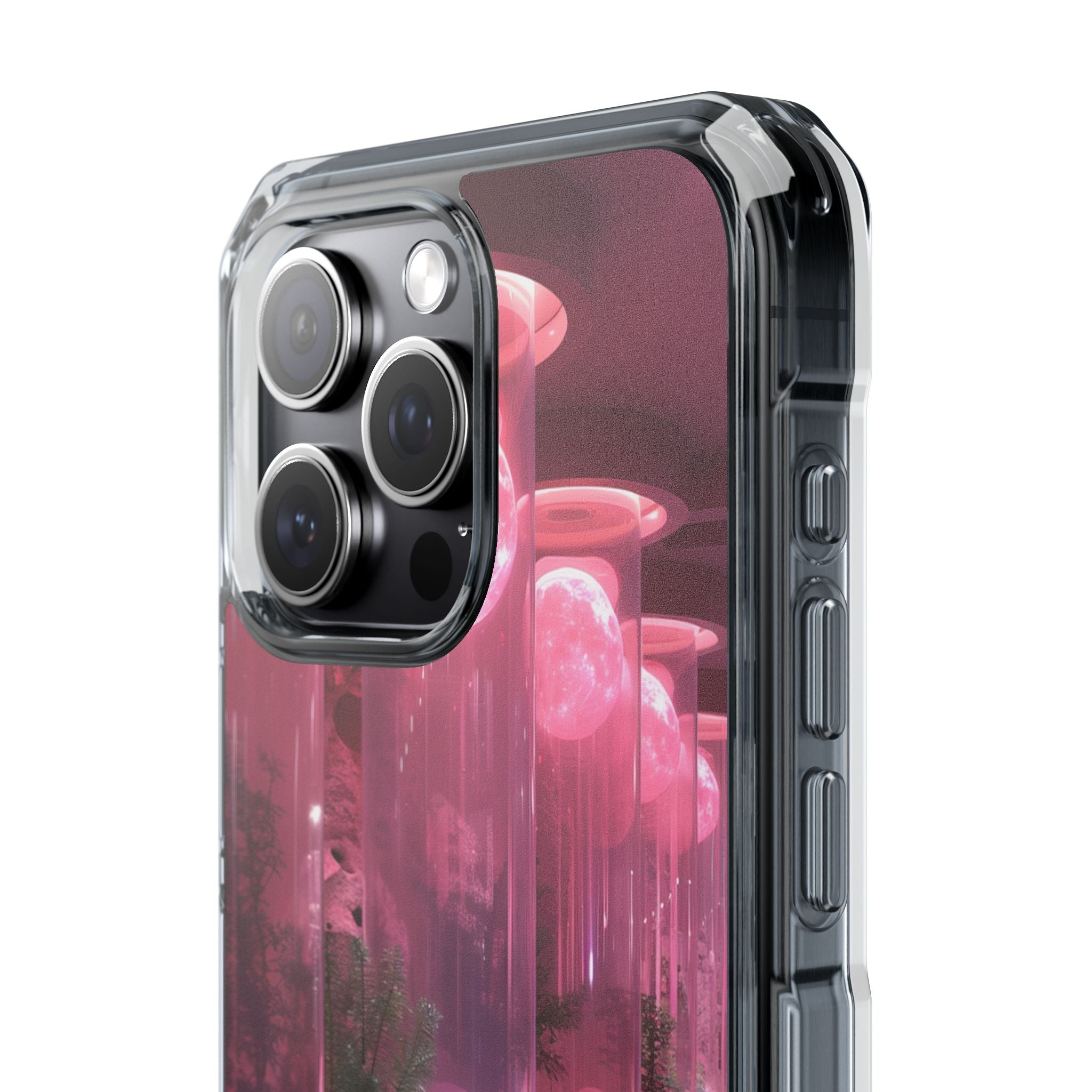 Futuristic Moon Garden iPhone 15 - Impact Clear+