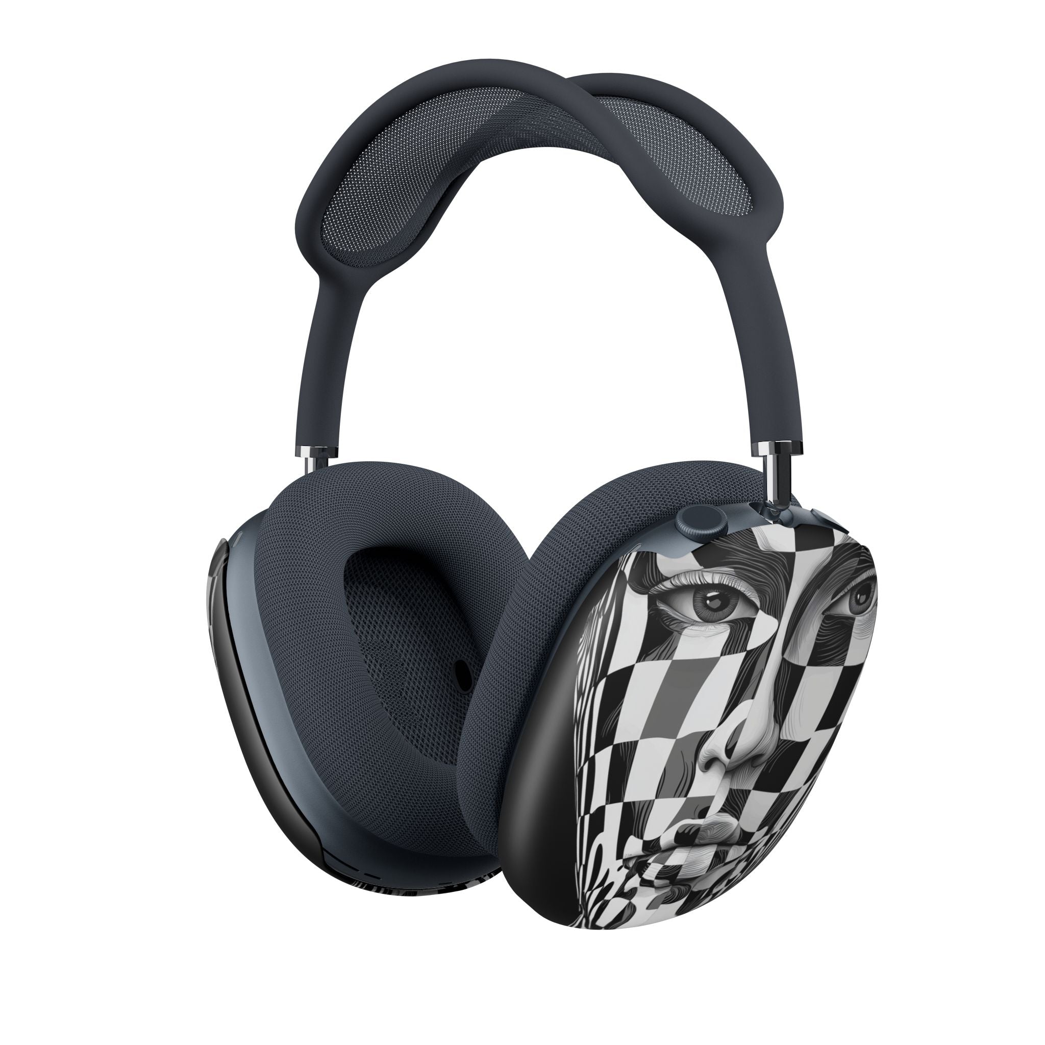 Peilattu ruutukuvioinen kasvot - AirPod Max Case