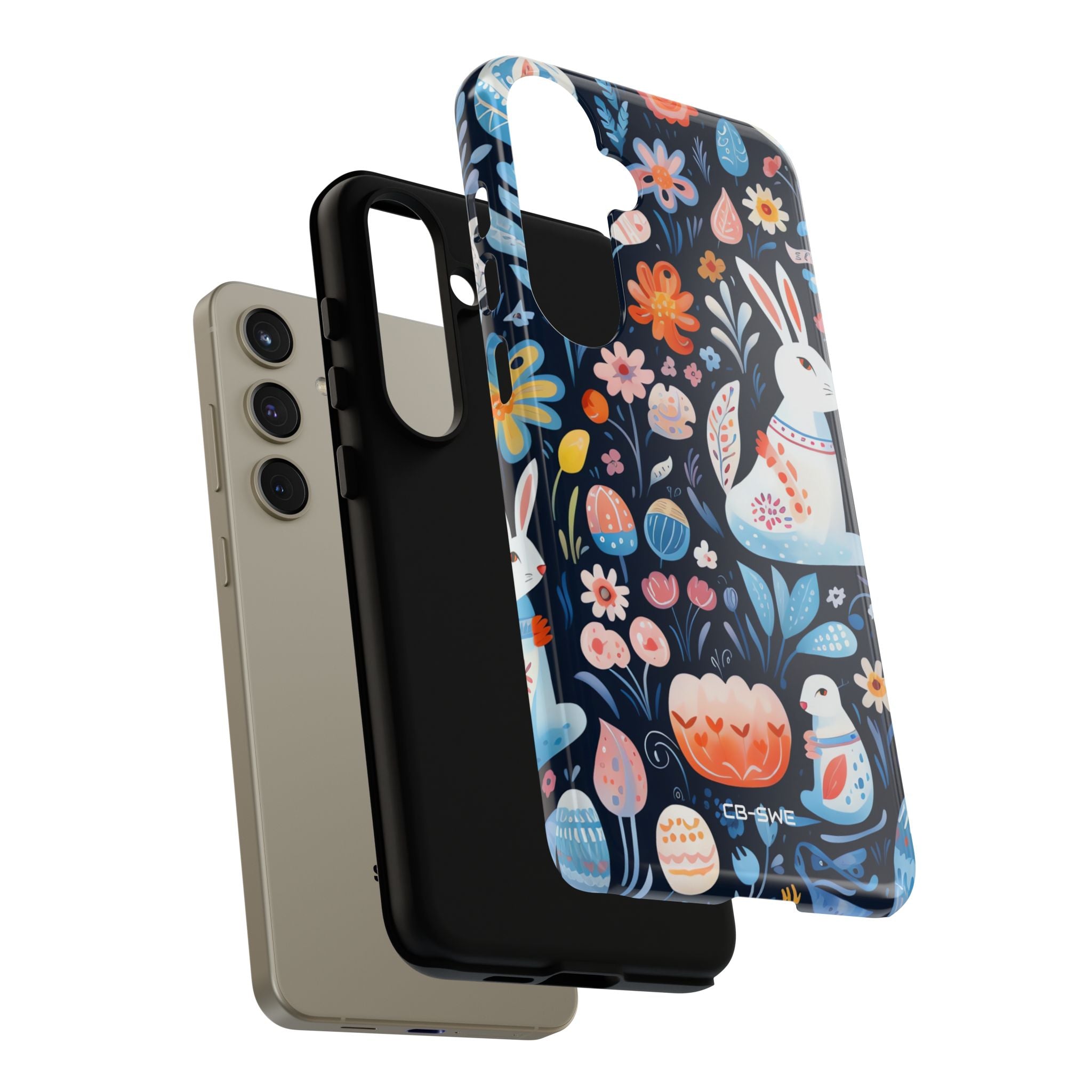 Bunnies Play Among Flowers - Samsung Case