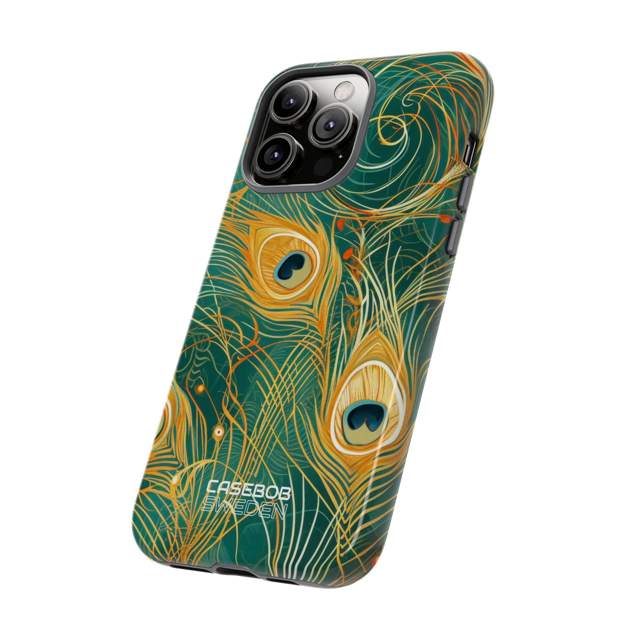 Vibrant Peacock Whirl iPhone 14 - Tough