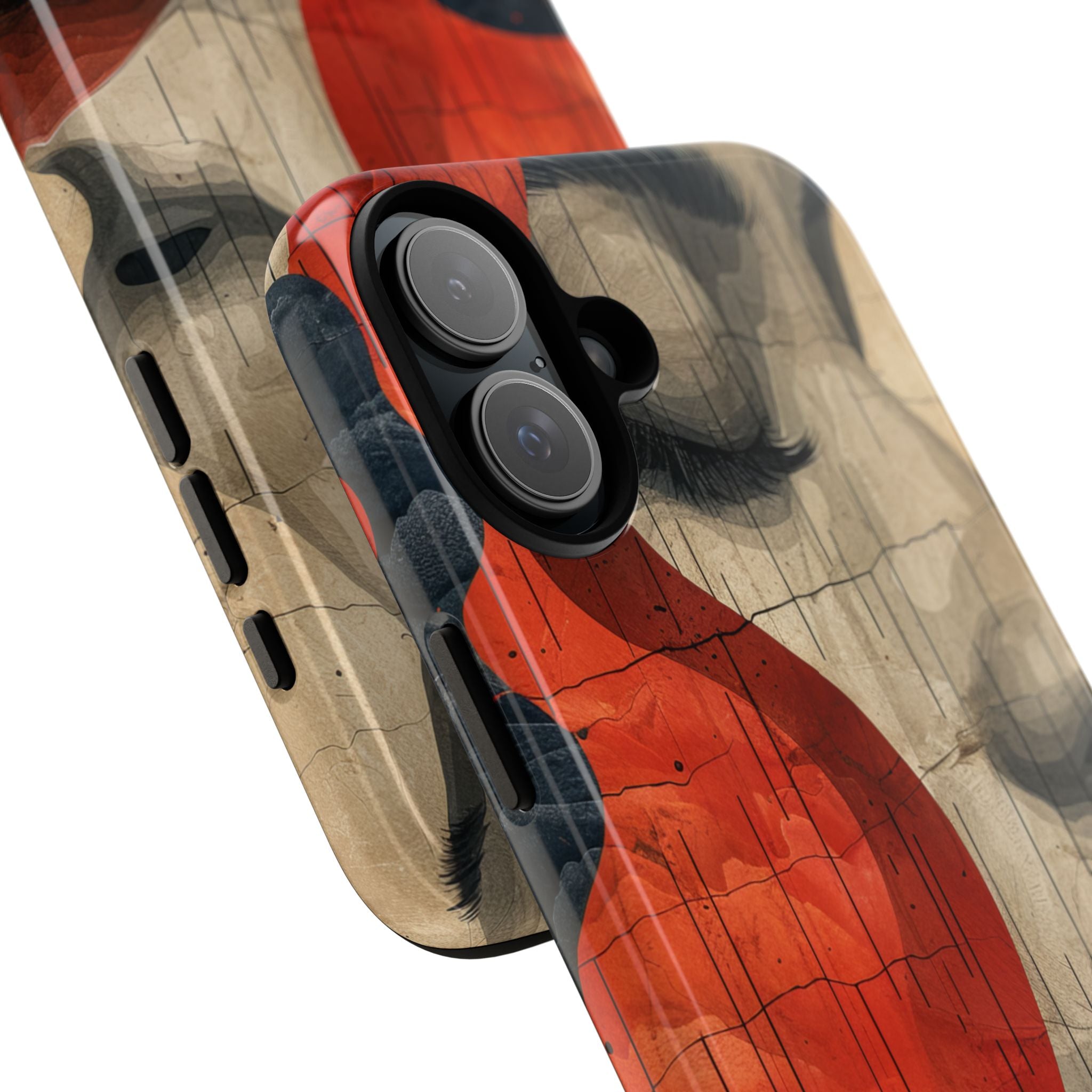 Crimson Flow Profile iPhone 16 - Tough