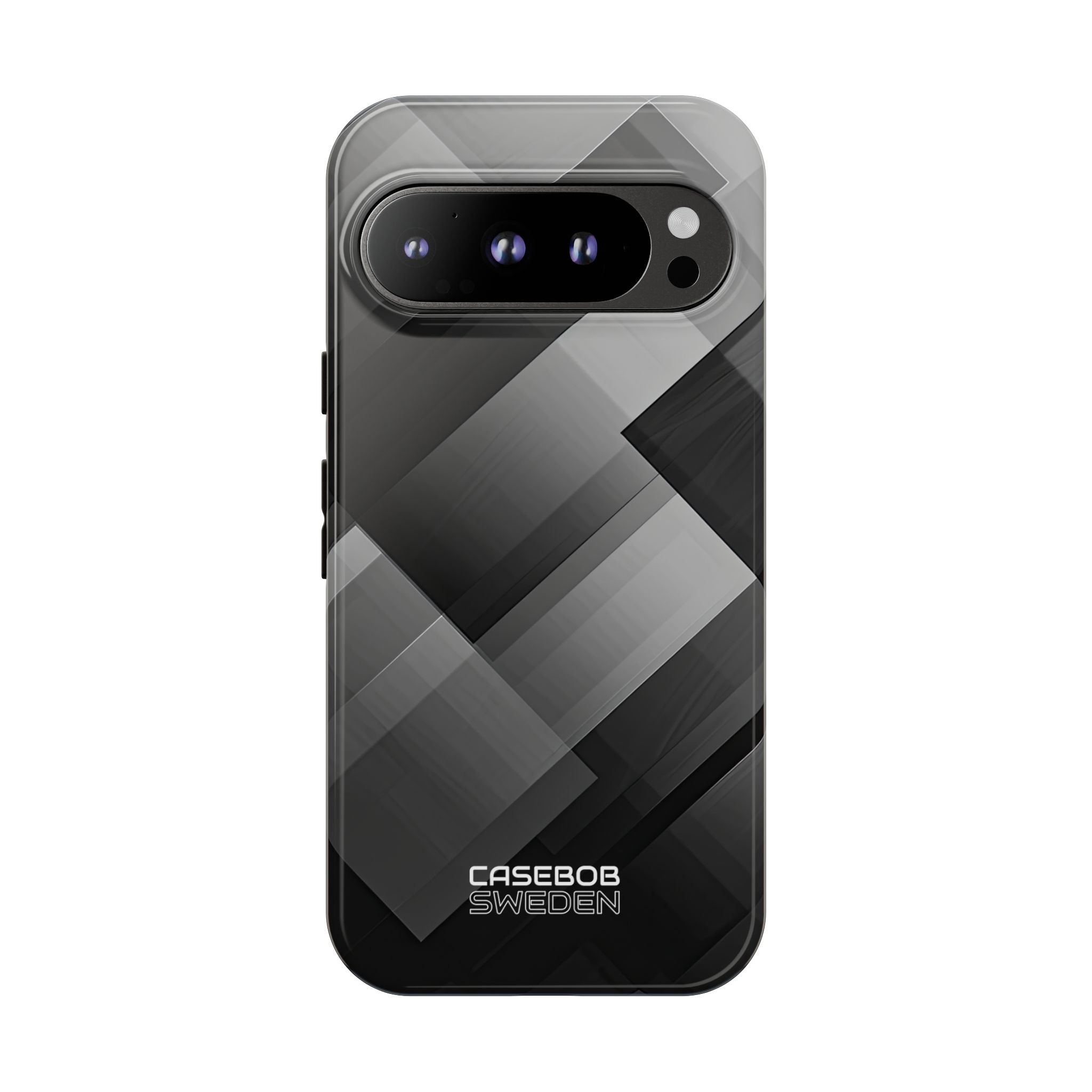 Grayscale Geometric Layers Google Pixel 9 - Tough