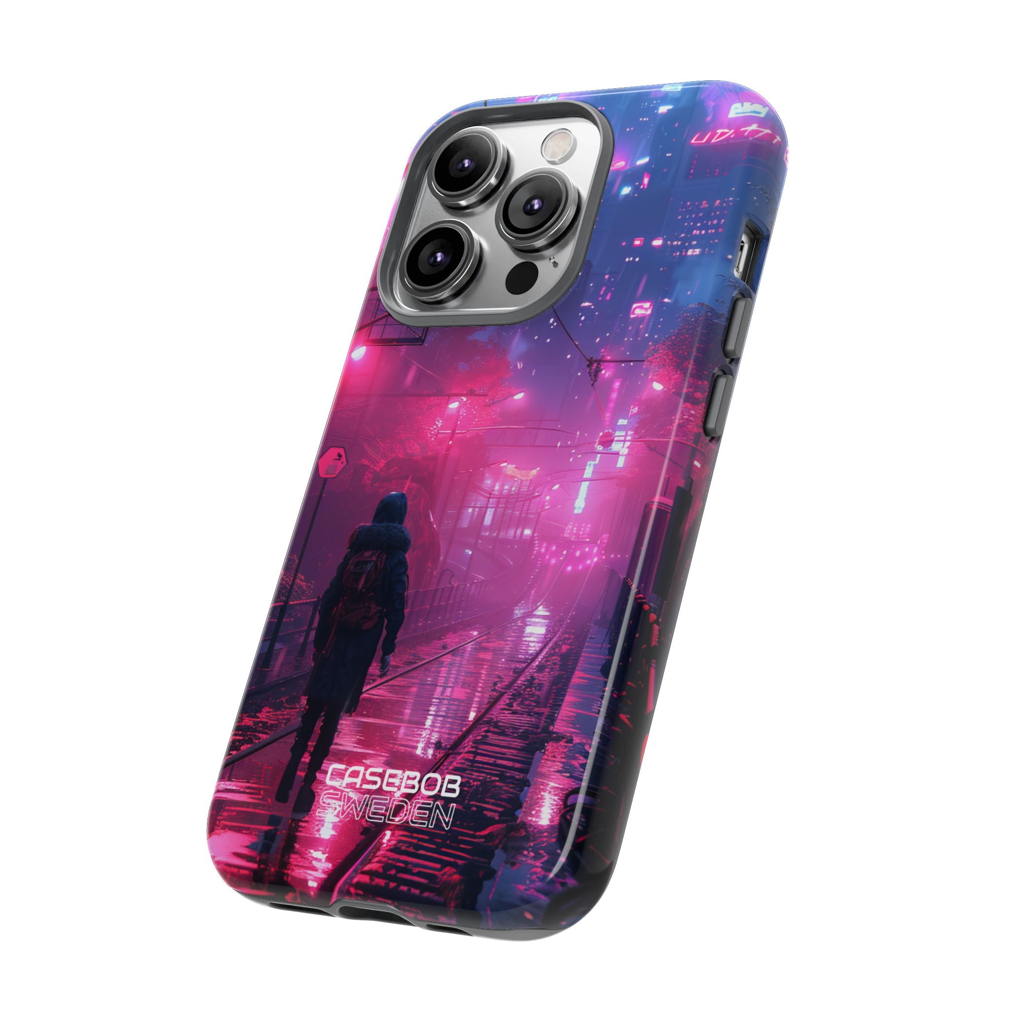 Neon Shadow City iPhone 14 - Tough