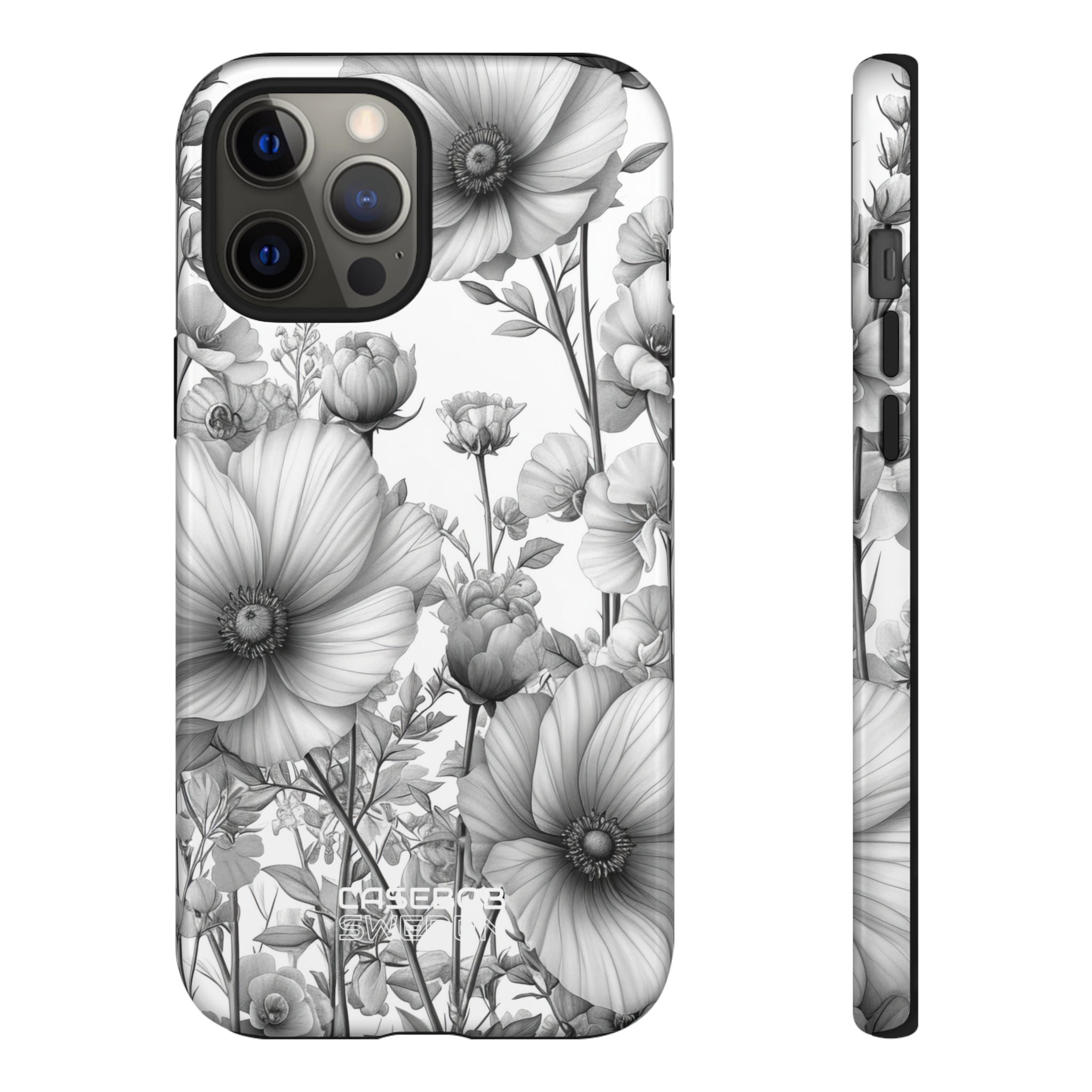 Vintage Floral Etching iPhone 12 - Tough