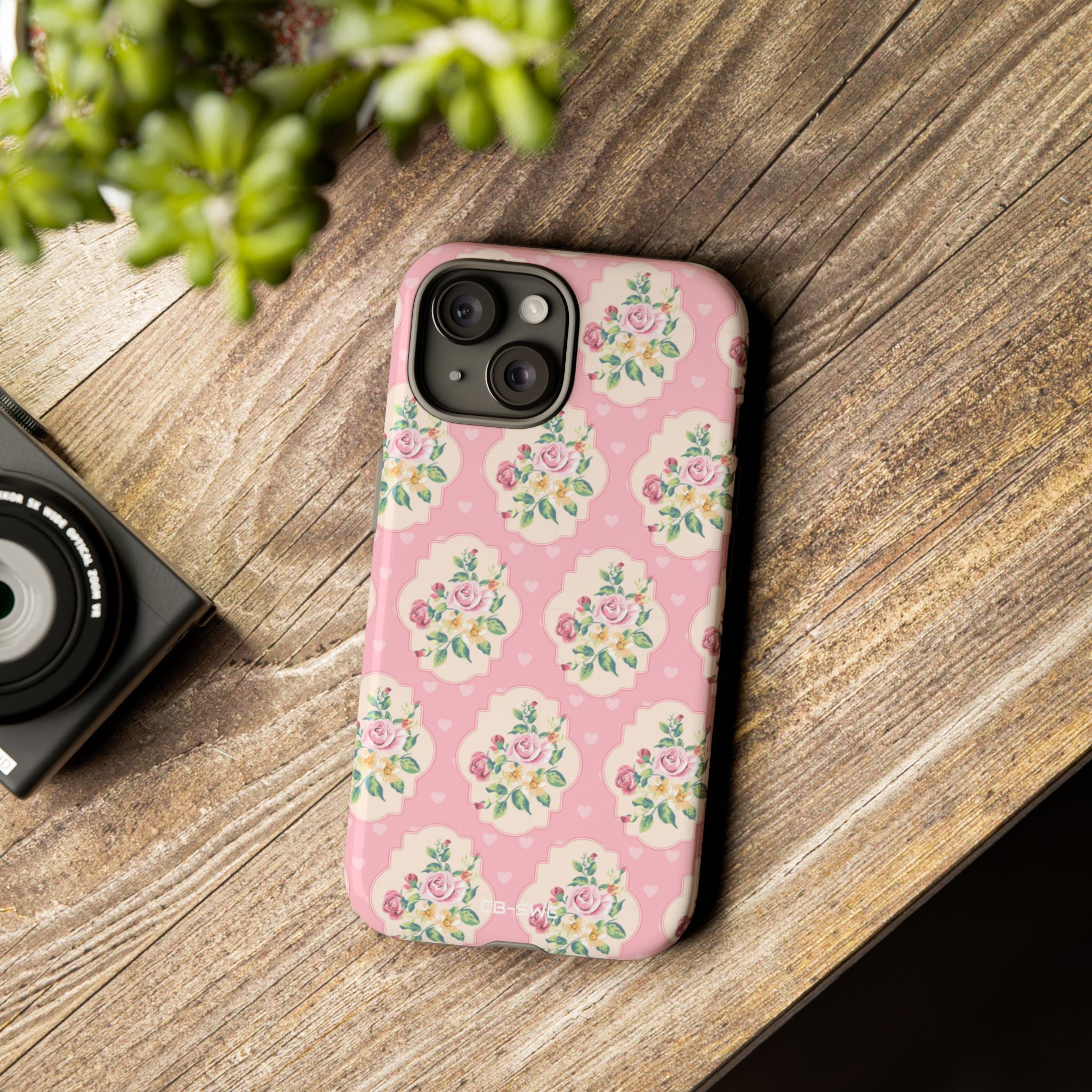 Vintage Floral Romance - iPhone Case