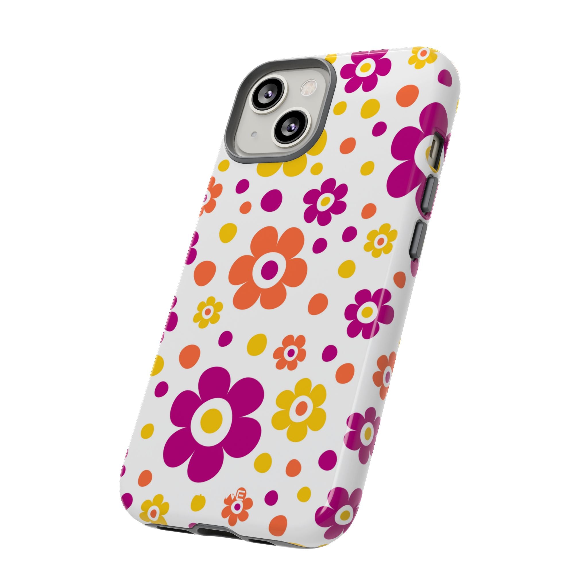 Retro Floral Playfulness - iPhone Case