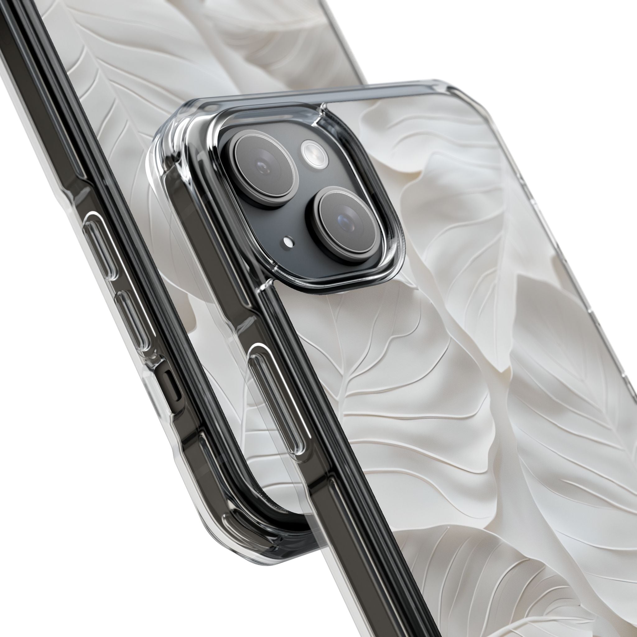 Elegant Leaf Relief iPhone Case - Impact