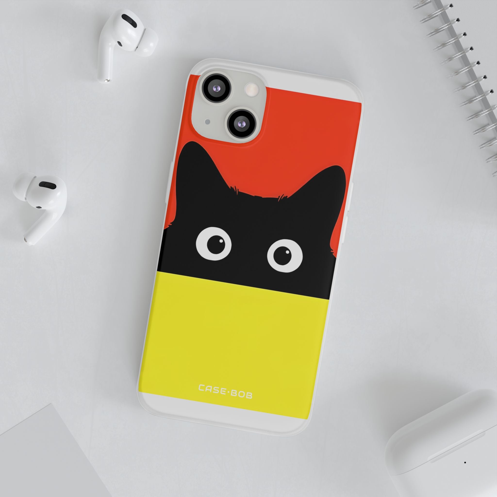 Peekaboo Cat Crimson iPhone 13 - Soft