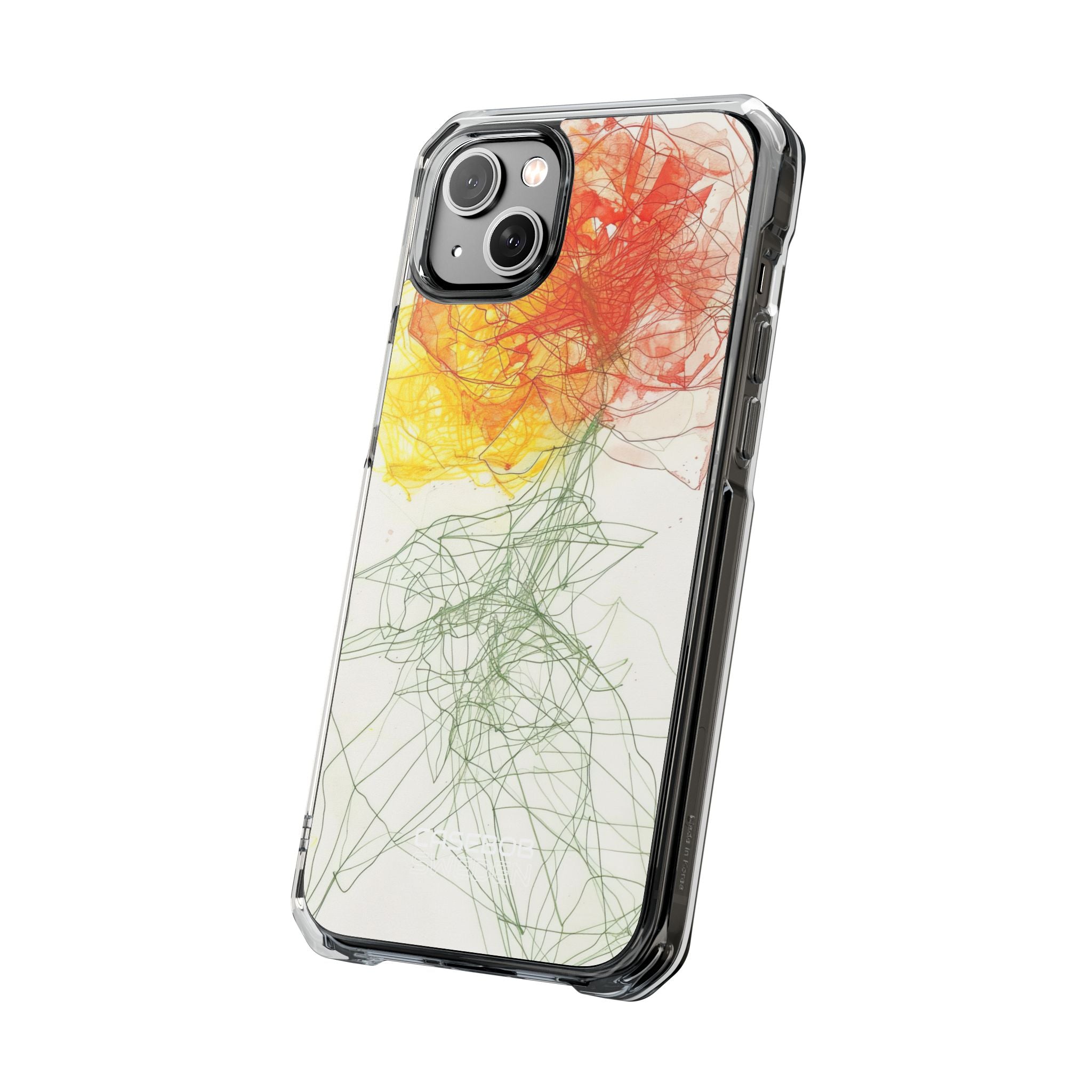 Fiery Blossom Tangle iPhone 14 - Impact Clear+