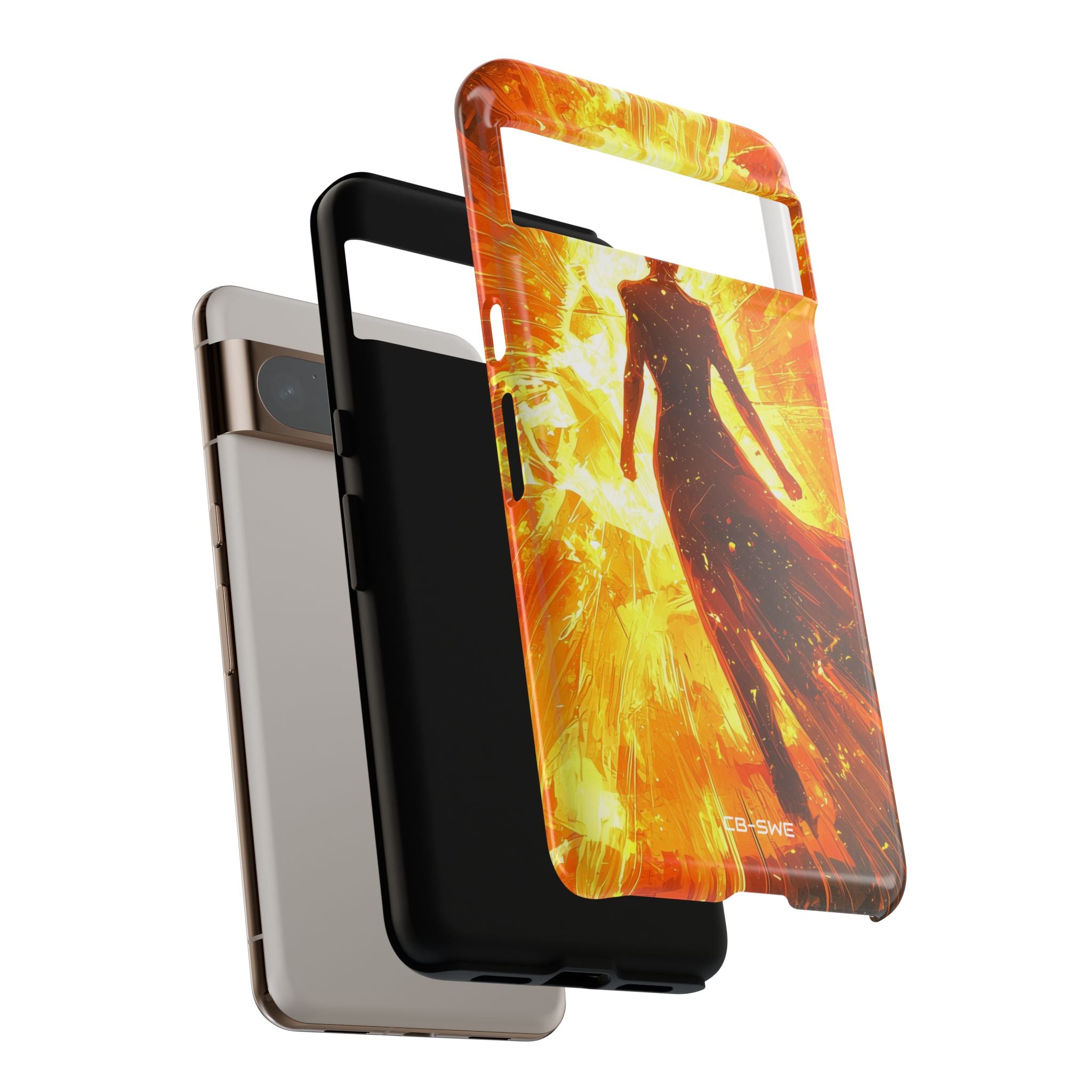 Fiery Energy Erupts - Google Pixel Case