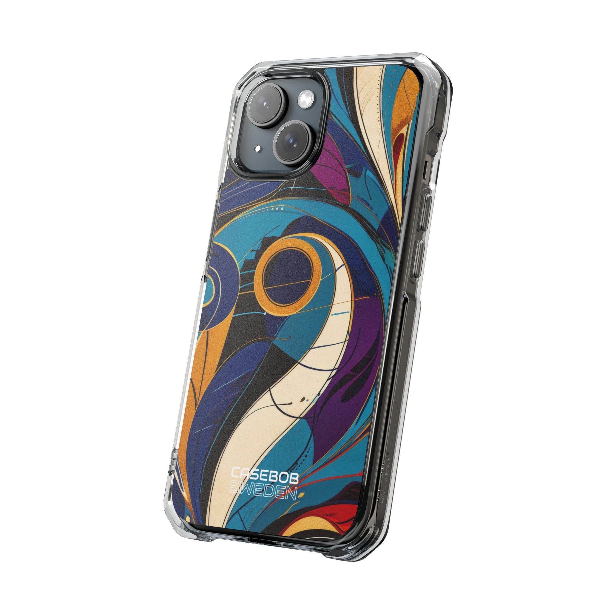 Swirling Copper Dreams iPhone 15 - Impact Clear+